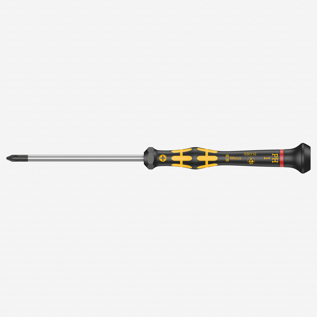 Wera 030112 PH 1 x 80mm ESD Safe Phillips Precision Screwdriver - WR030112 - KC Tool