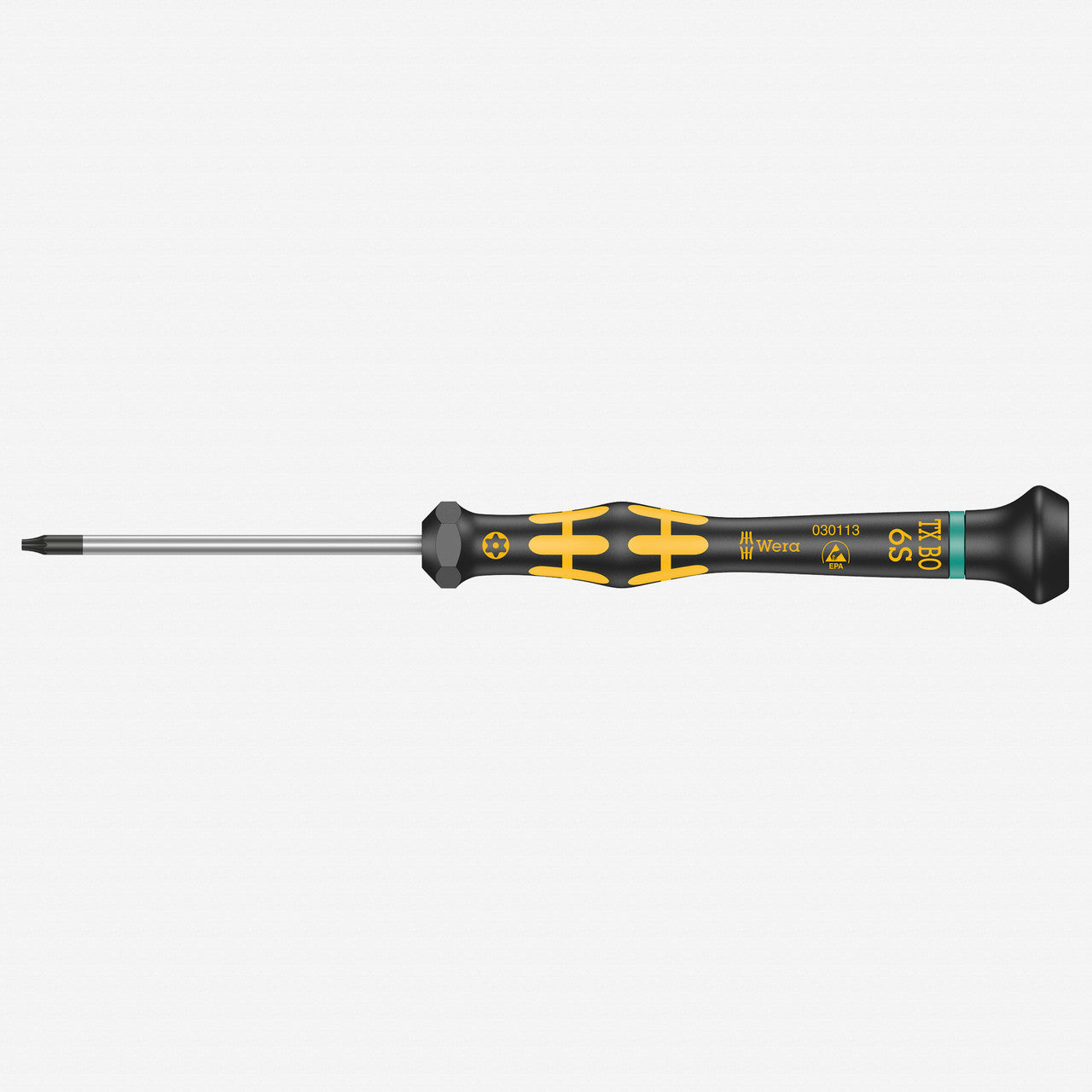 Wera 030113 ESD Kraftform Micro Security Torx Precision Screwdriver, T6s - WR030113 - KC Tool
