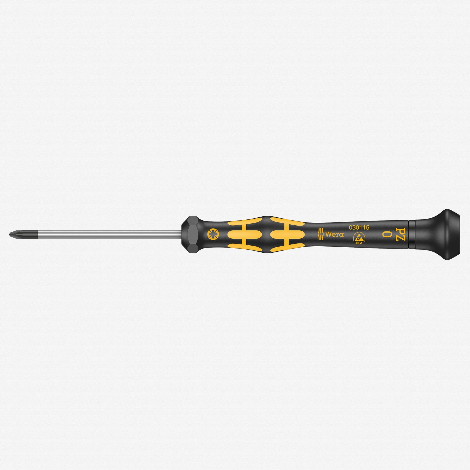 Wera 030115 PZ 0 x 60mm ESD Safe Pozidriv Precision Screwdriver - WR030115 - KC Tool