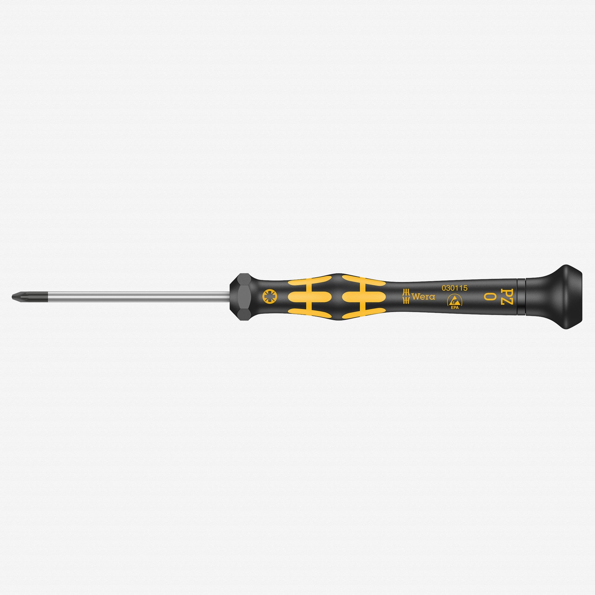 Wera 030115 PZ 0 x 60mm ESD Safe Pozidriv Precision Screwdriver - WR030115 - KC Tool