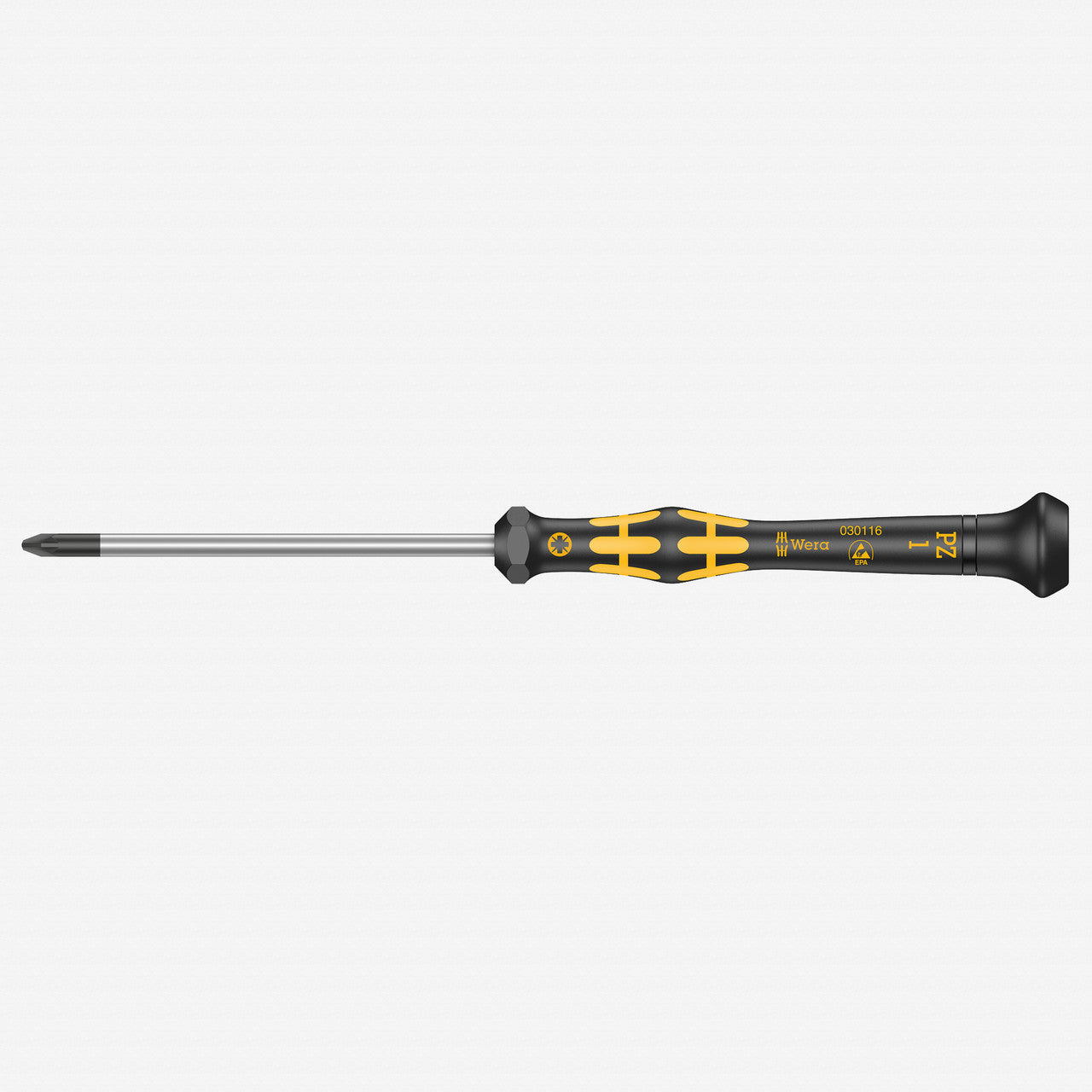 Wera 030116 PZ 1 x 60mm ESD Safe Pozidriv Precision Screwdriver - WR030116 - KC Tool
