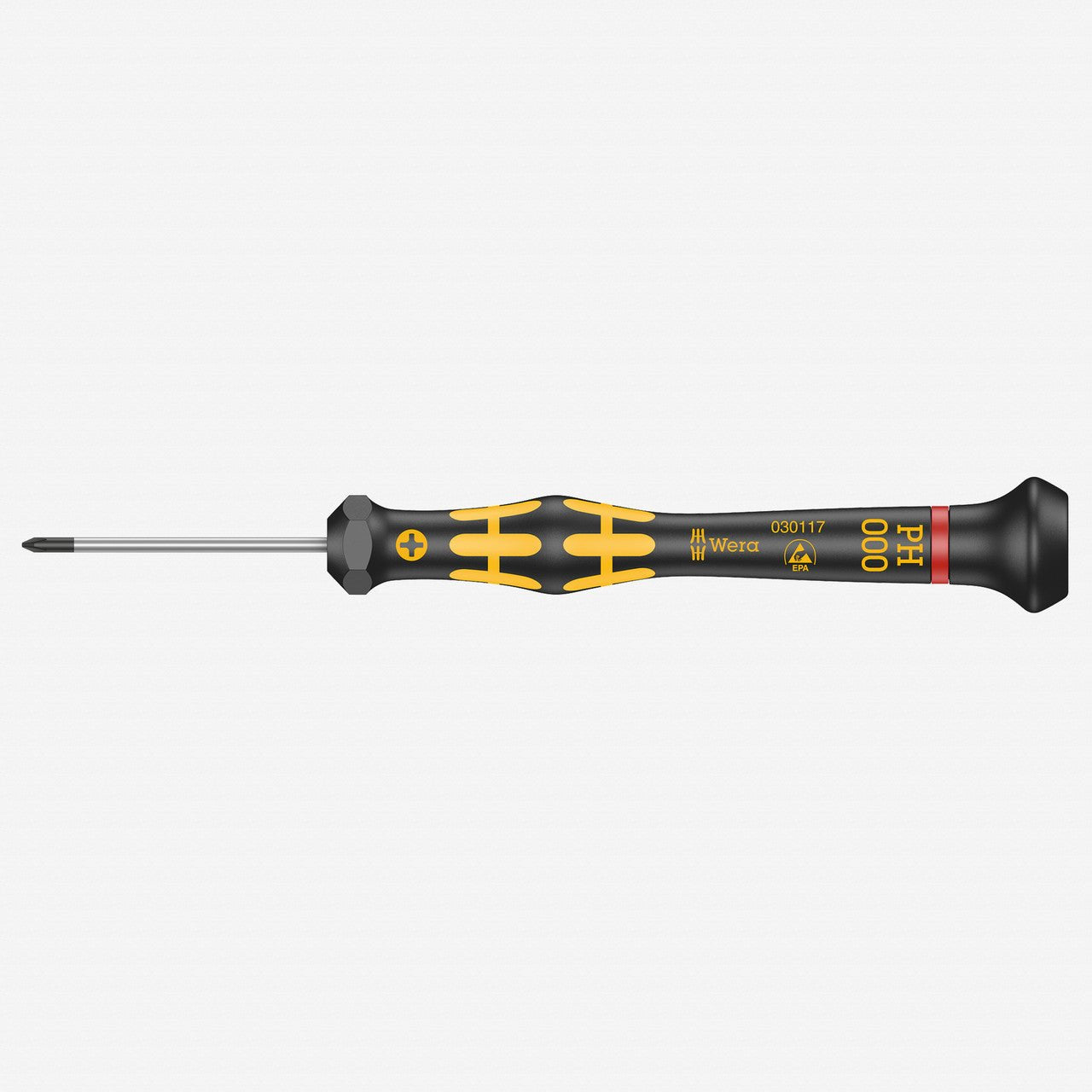Wera 030117 PH 000 x 40mm ESD Safe Micro Phillips Screwdriver - WR030117 - KC Tool