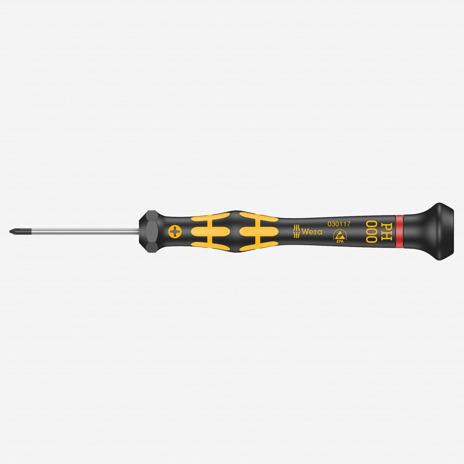 Wera 030117 PH 000 x 40mm ESD Safe Micro Phillips Screwdriver - WR030117 - KC Tool