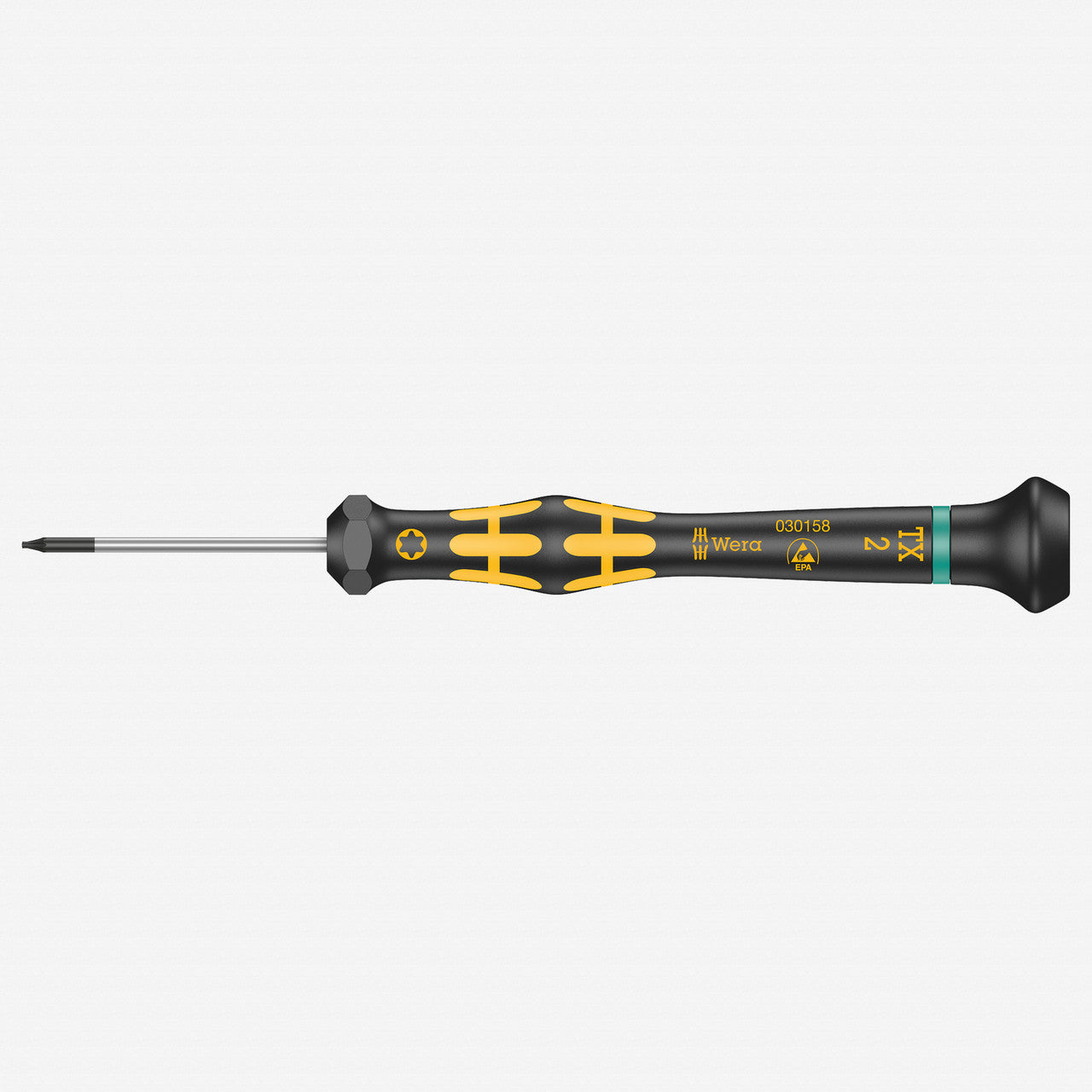 Wera 030158 ESD 1567 TORX Kraftform Micro Screwdriver for TORX Screws, TX 2 x 40 mm - WR030158 - KC Tool