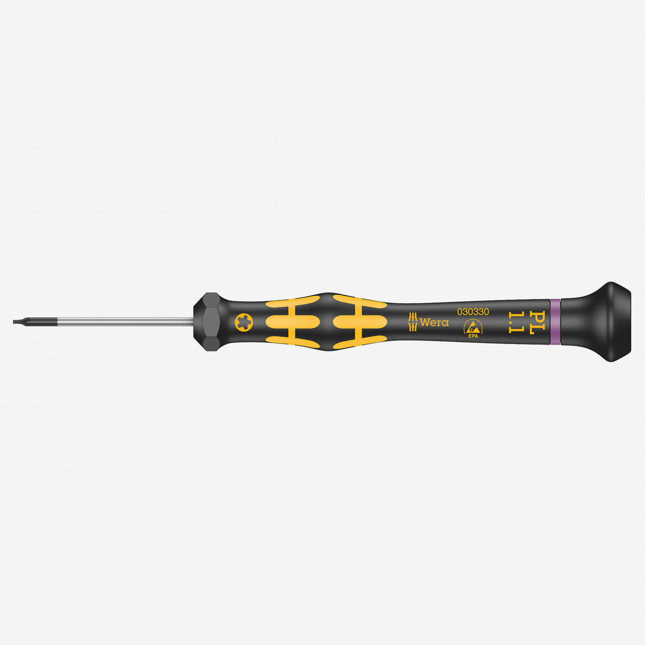 Wera 030330 Kraftform Micro ESD Pentalobe Precision Screwdriver, PL3 (1.1mm) - WR030330 - KC Tool