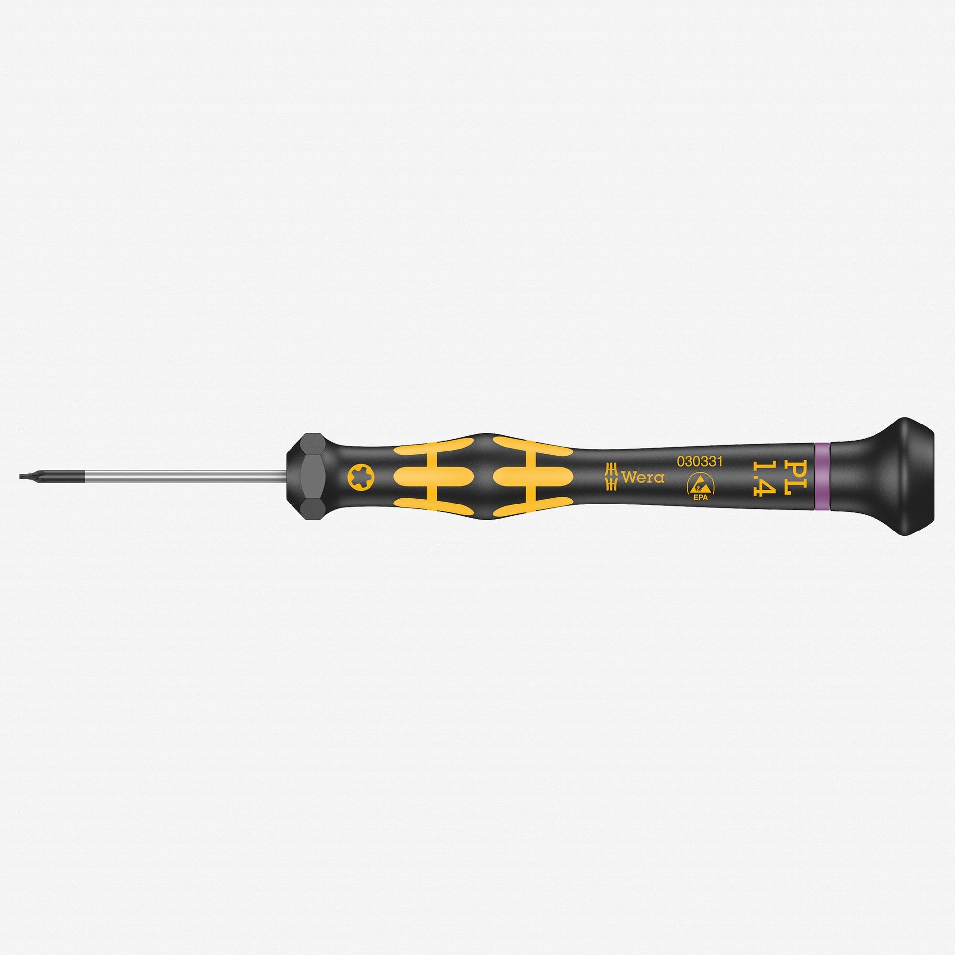 Wera 030331 Kraftform Micro ESD Pentalobe Precision Screwdriver, TS5 (1.4mm) - WR030331 - KC Tool