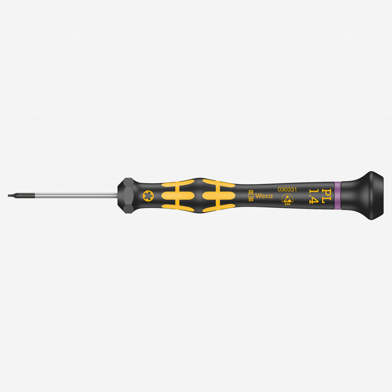 Wera 030331 Kraftform Micro ESD Pentalobe Precision Screwdriver, TS5 (1.4mm) - WR030331 - KC Tool