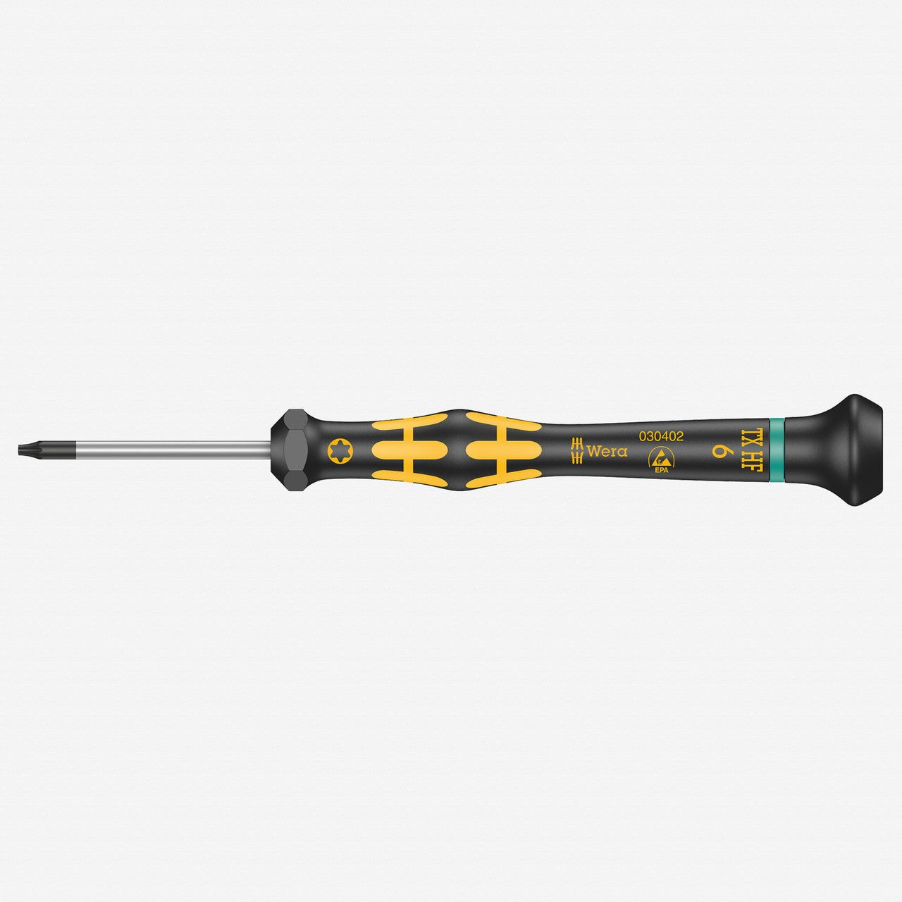 Wera 030402 T6 x 40mm ESD Safe Kraftform Micro Torx HF Precision Screwdriver - WR030402 - KC Tool