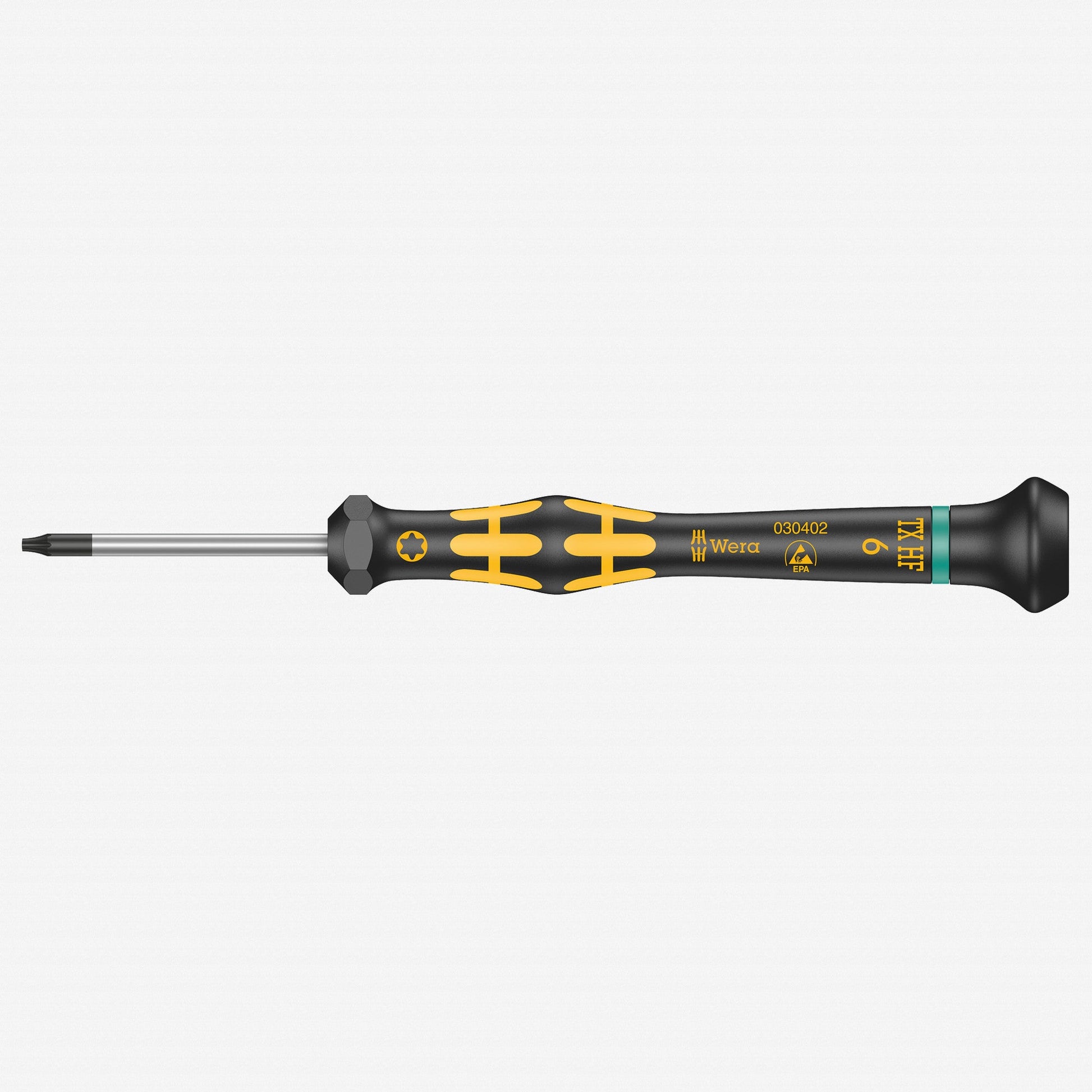 Wera 030402 T6 x 40mm ESD Safe Kraftform Micro TORX® HF Precision Screwdriver - WR030402 - KC Tool