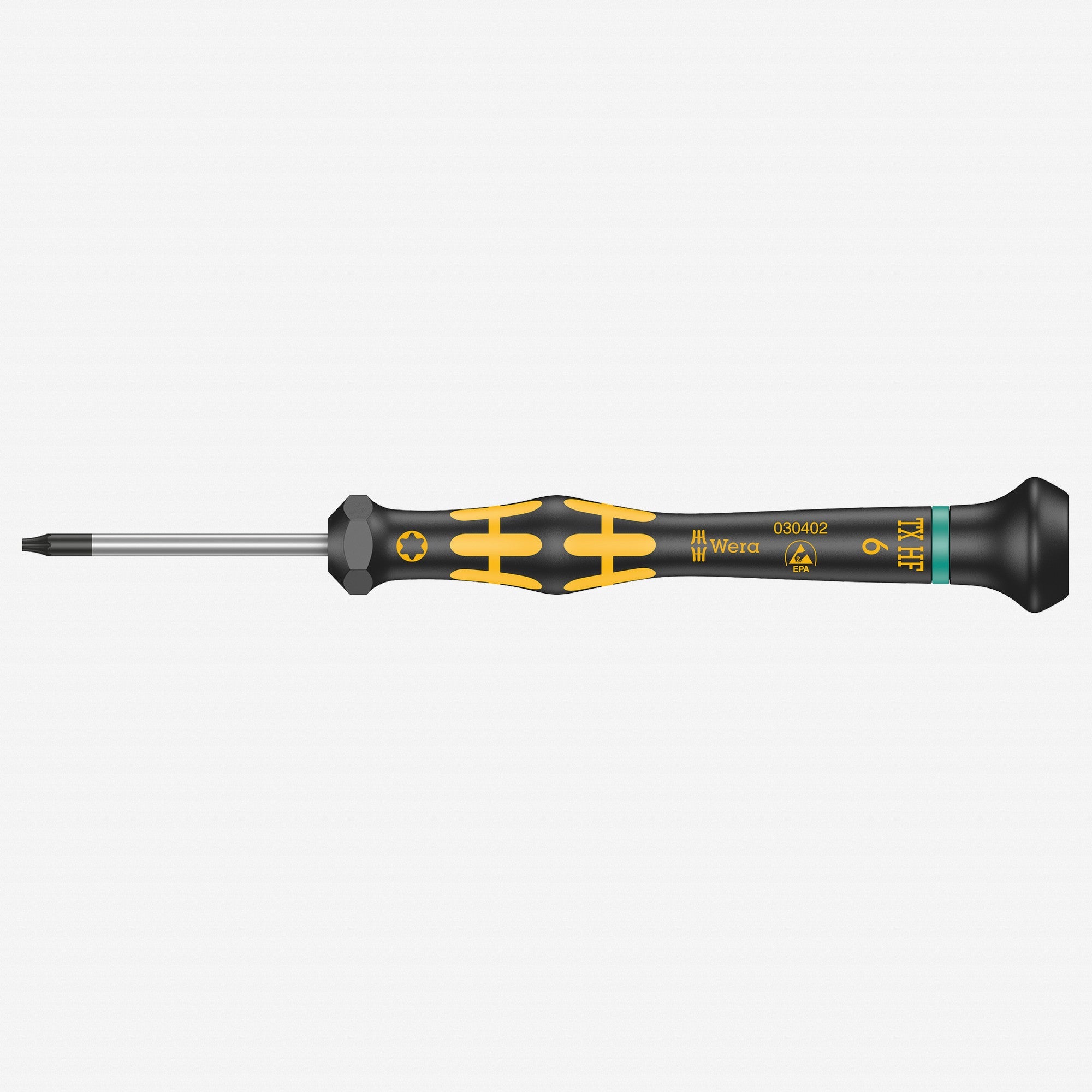 Wera 030402 T6 x 40mm ESD Safe Kraftform Micro TORX® HF Precision Screwdriver - WR030402 - KC Tool
