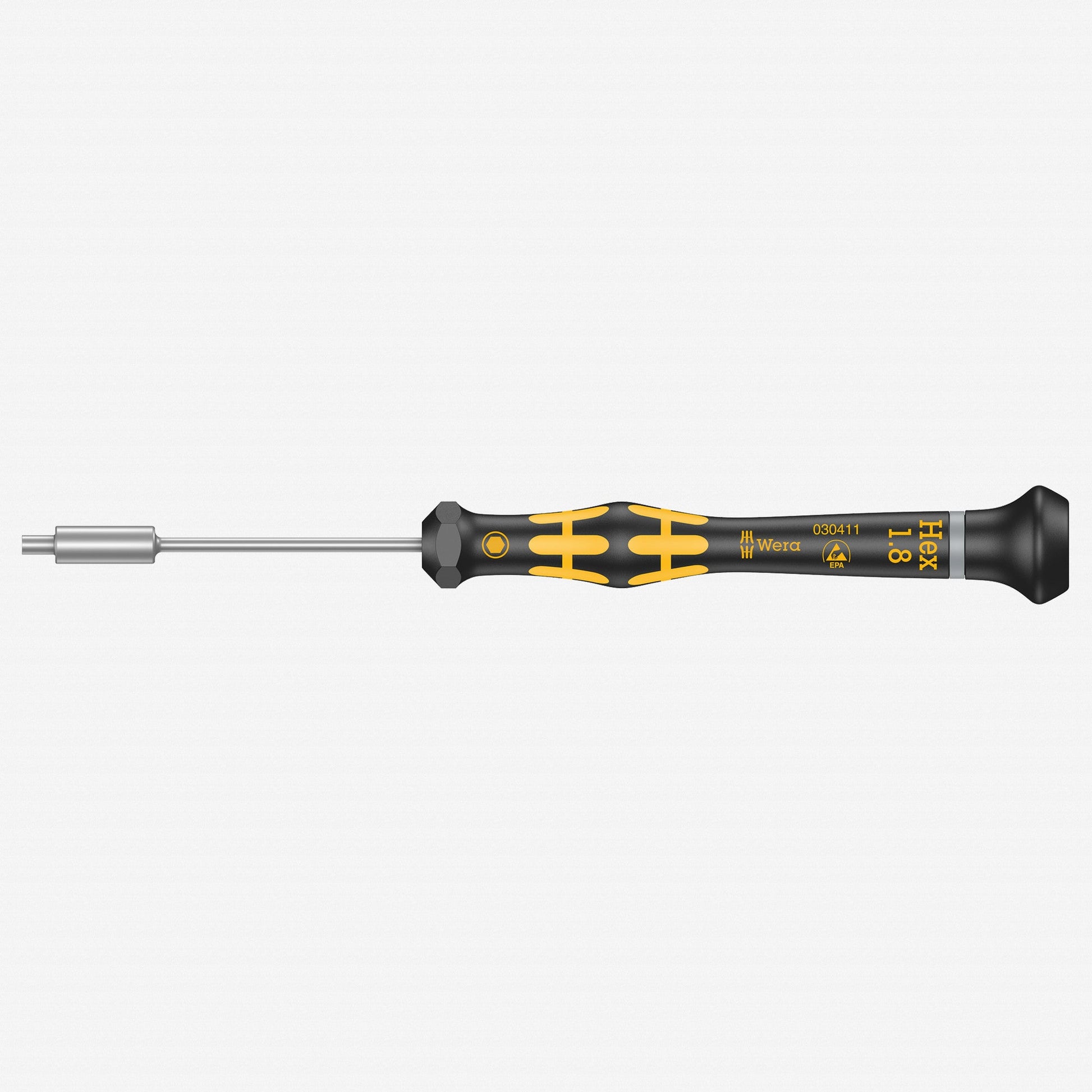 Wera 030411 1.8 x 60mm ESD Safe Precision Nut Driver - WR030411 - KC Tool