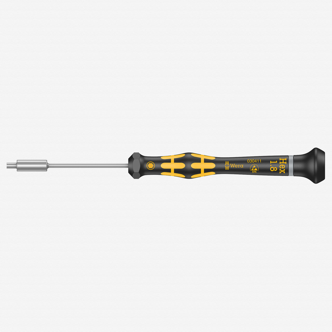 Wera 030411 1.8 x 60mm ESD Safe Precision Nut Driver - WR030411 - KC Tool