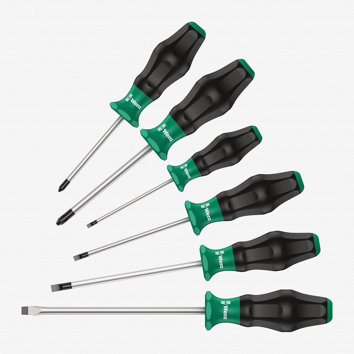 Wera 031551 Kraftform Comfort Slotted/Phillips Screwdriver Set (Retail Pack) - WR031551 - KC Tool