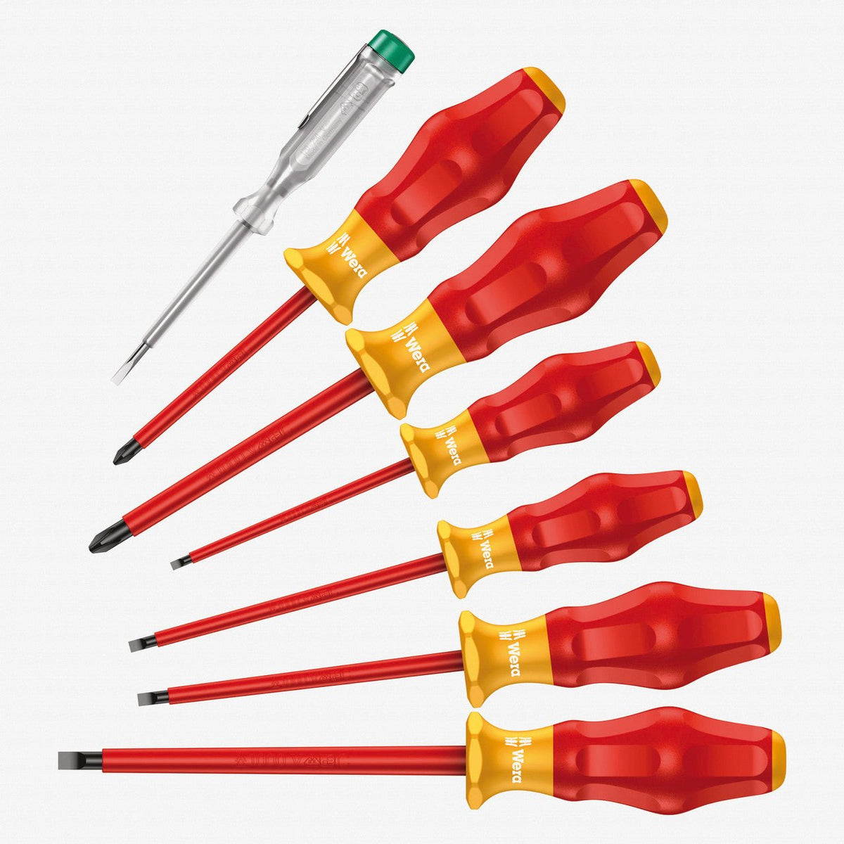 Wera 031575 VDE Insulated Slotted/Phillips Safety Screwdriver Set (Retail Pack) - WR031575 - KC Tool