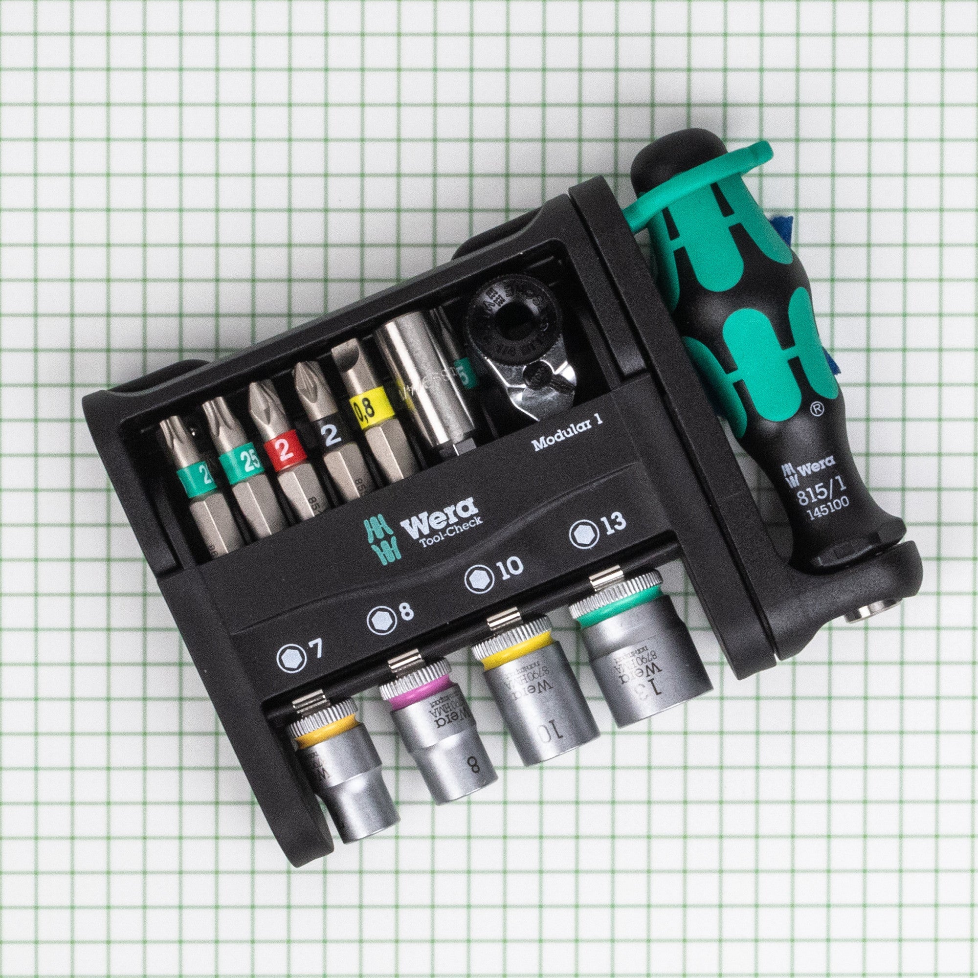 Wera 049000 Tool-Check Modular 1, Metric, 21 Pieces - WR049000 - KC Tool