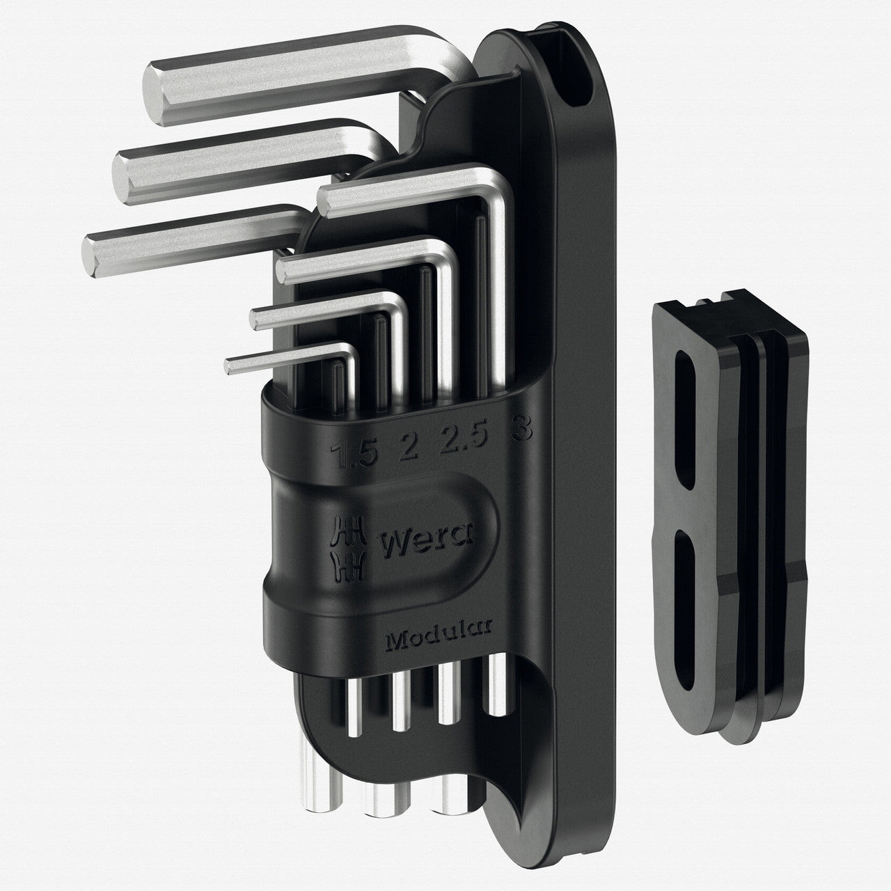 Wera 049003 Tool-Check Modular Hex-Plus L-key Set 1, 8 Pieces
