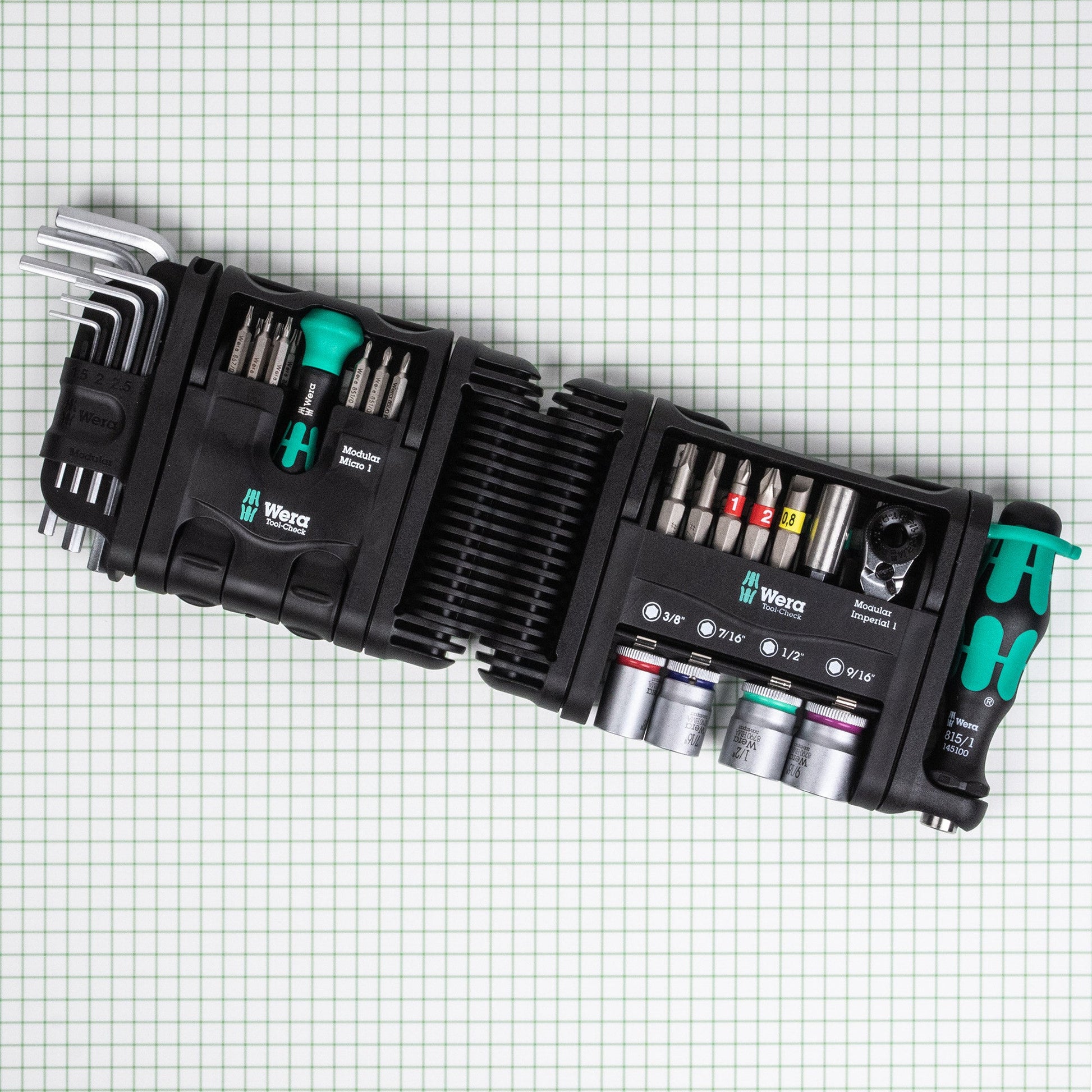 Wera 049025 Tool-Check Modular Set Imperial 1, 59 Pieces - WR049025 - KC Tool