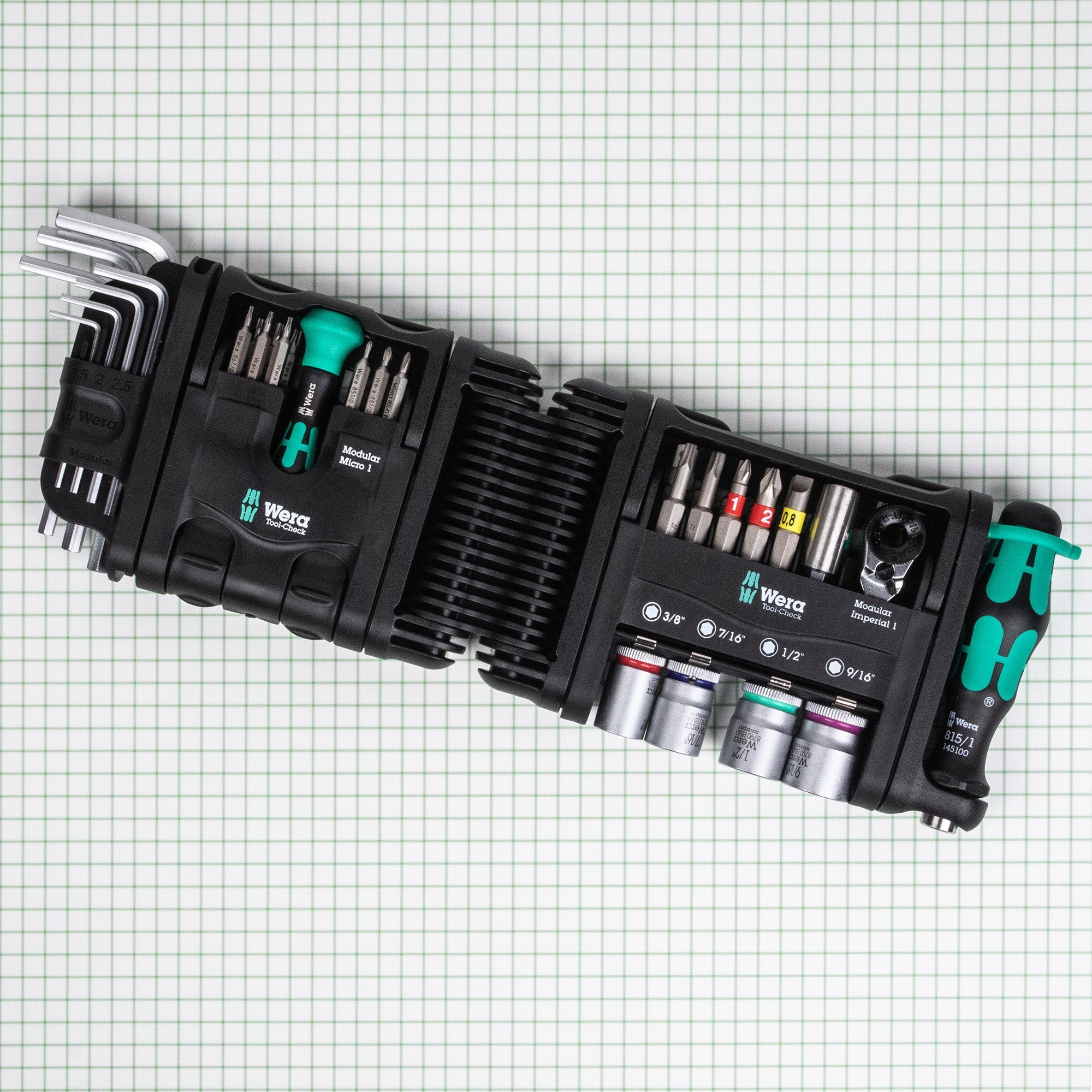 Wera 049025 Tool-Check Modular Set Imperial 1, 59 Pieces - WR049025 - KC Tool
