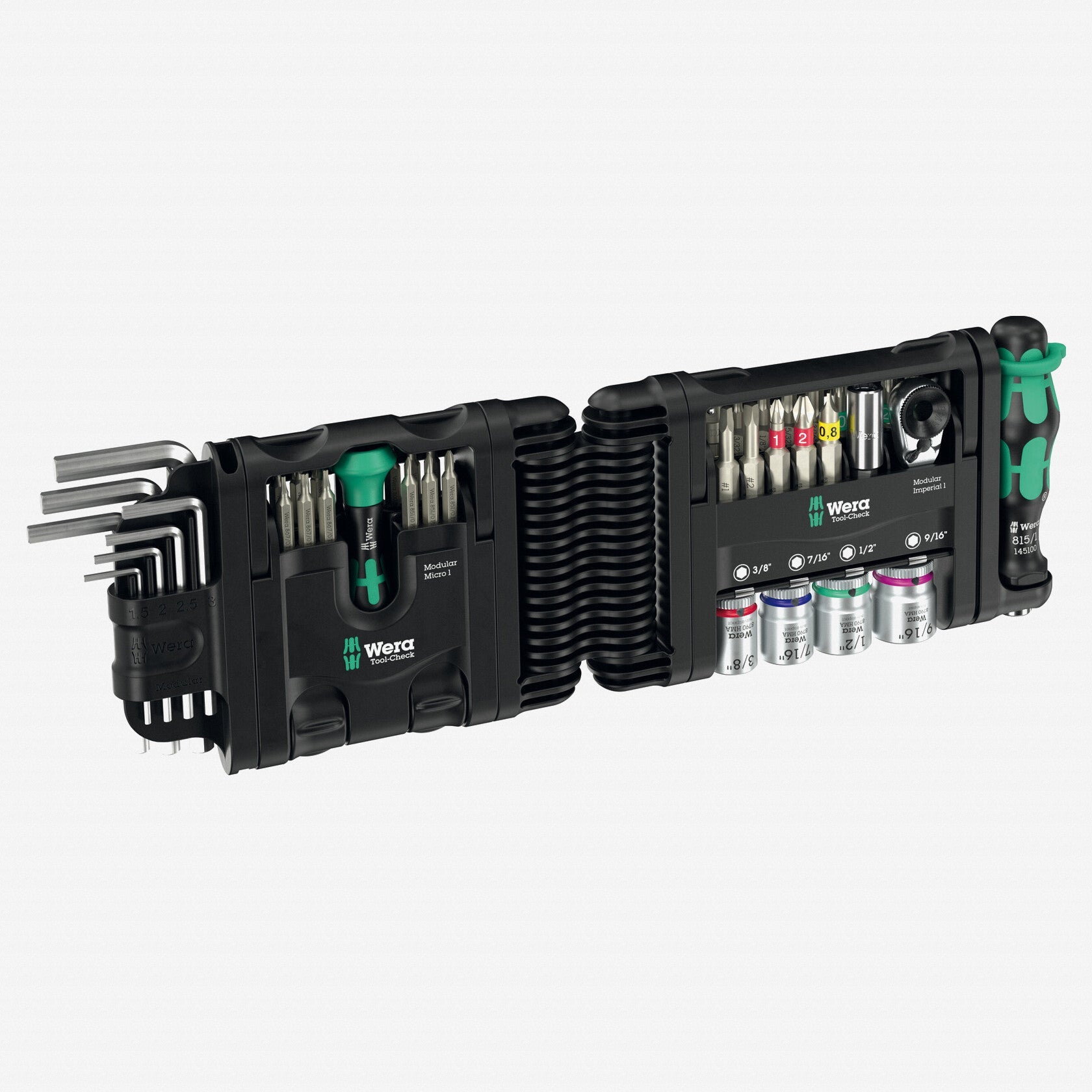 Wera 049025 Tool-Check Modular Set Imperial 1, 59 Pieces - WR049025 - KC Tool