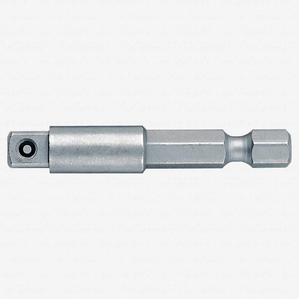 Wera 050205 Male 1/4" Hex to Male 1/4" Square Drive Power Tool Adaptor - 50mm - WR050205 - KC Tool