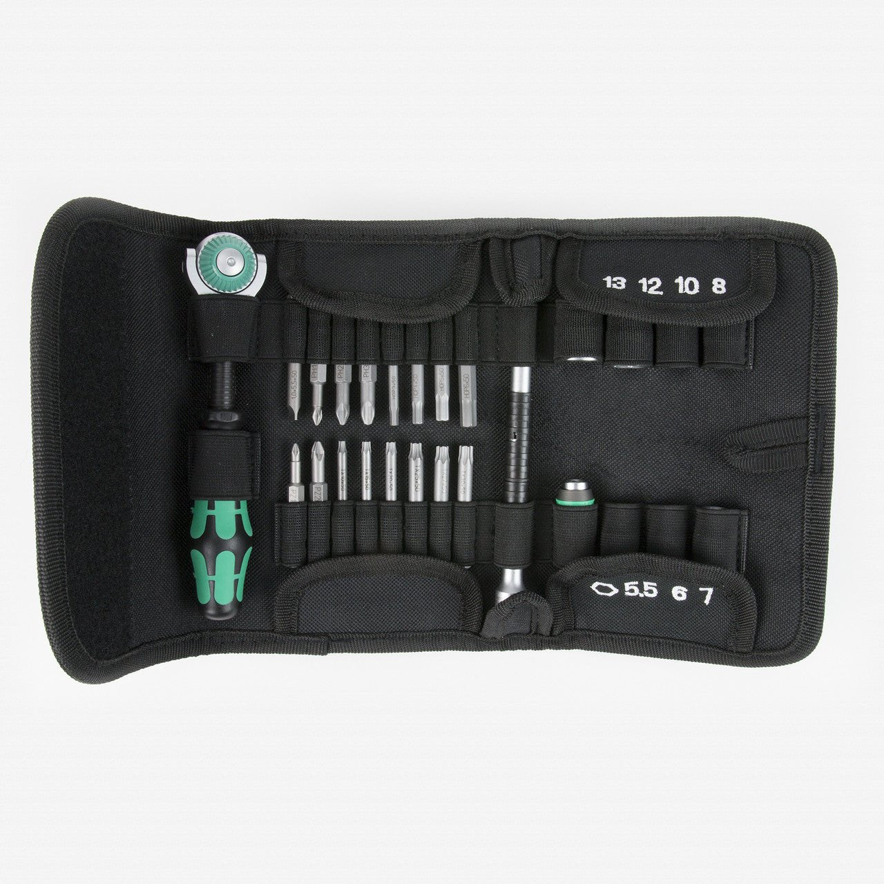 Wera 051045 Kraftform Kompakt Zyklop Ratchet 1/4" Drive Metric Set - WR051045 - KC Tool