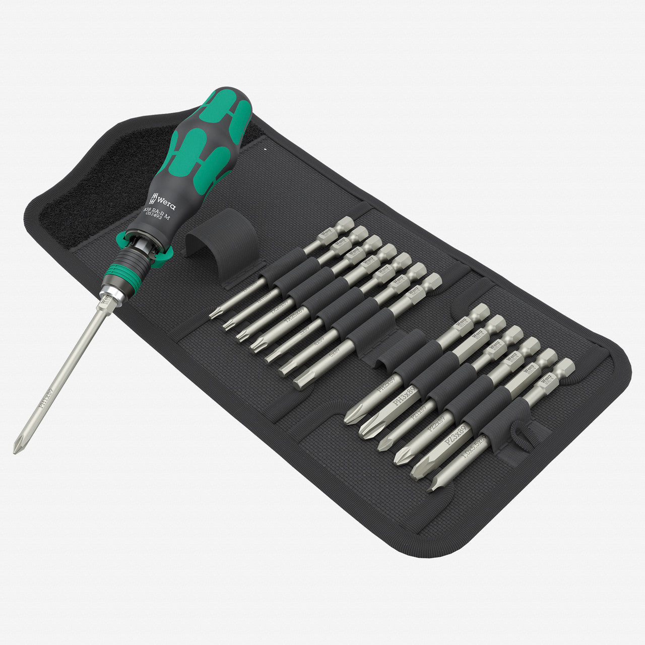 Wera 051061 Kraftform Kompakt 838 RA-R M Metric Set 1, 15 Pieces - WR051061 - KC Tool