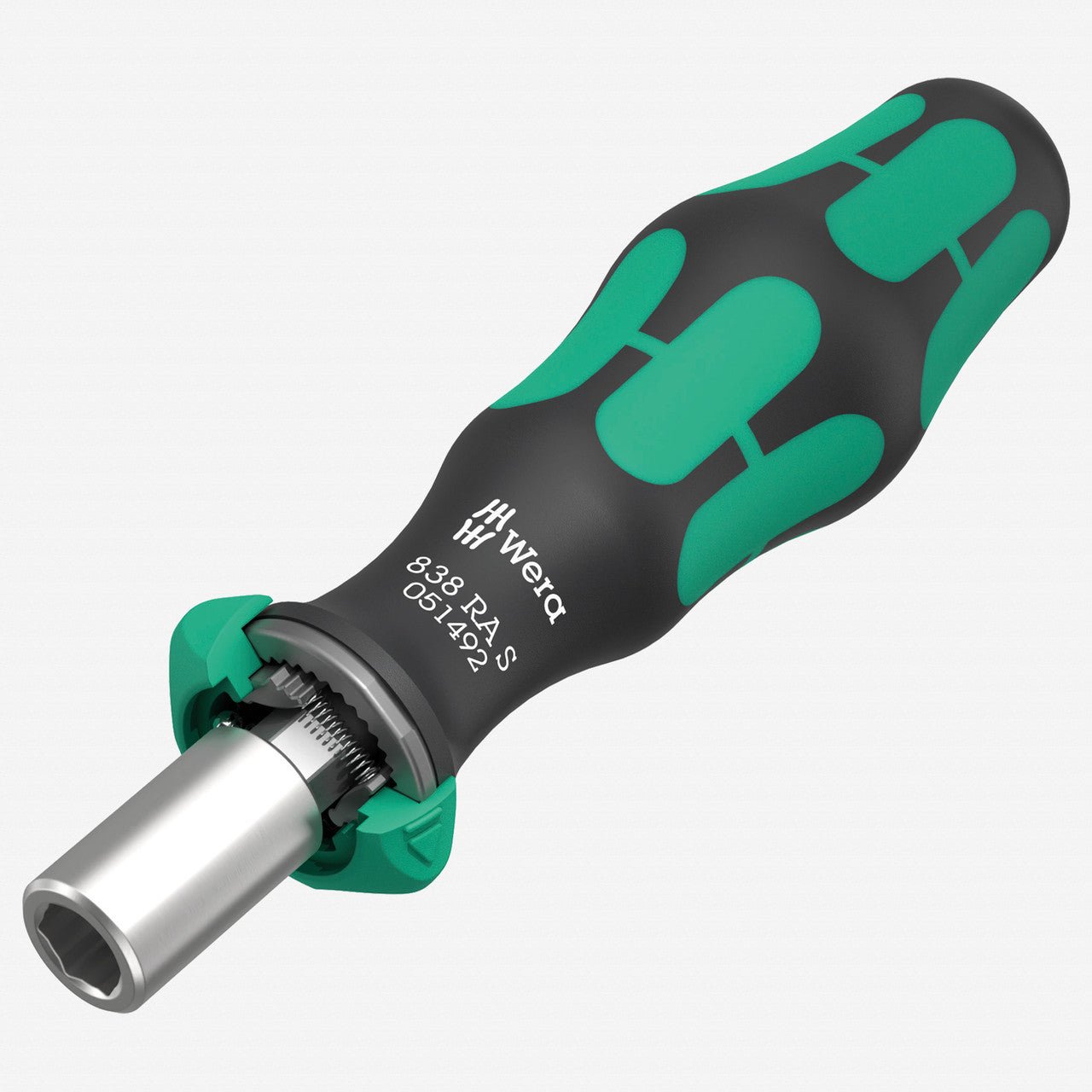 Wera 051492 838 RA S Bitholding Screwdriver, Ratchet Functionality, 1/4" Internal Hex Drive - WR051492 - KC Tool