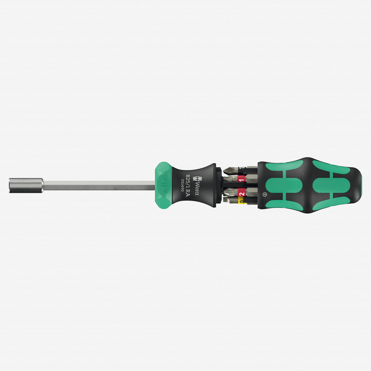 Wera 051517 Kraftform Kompakt 27 RA 1 Ratcheting Bitholder, 7 PIeces - WR051517 - KC Tool