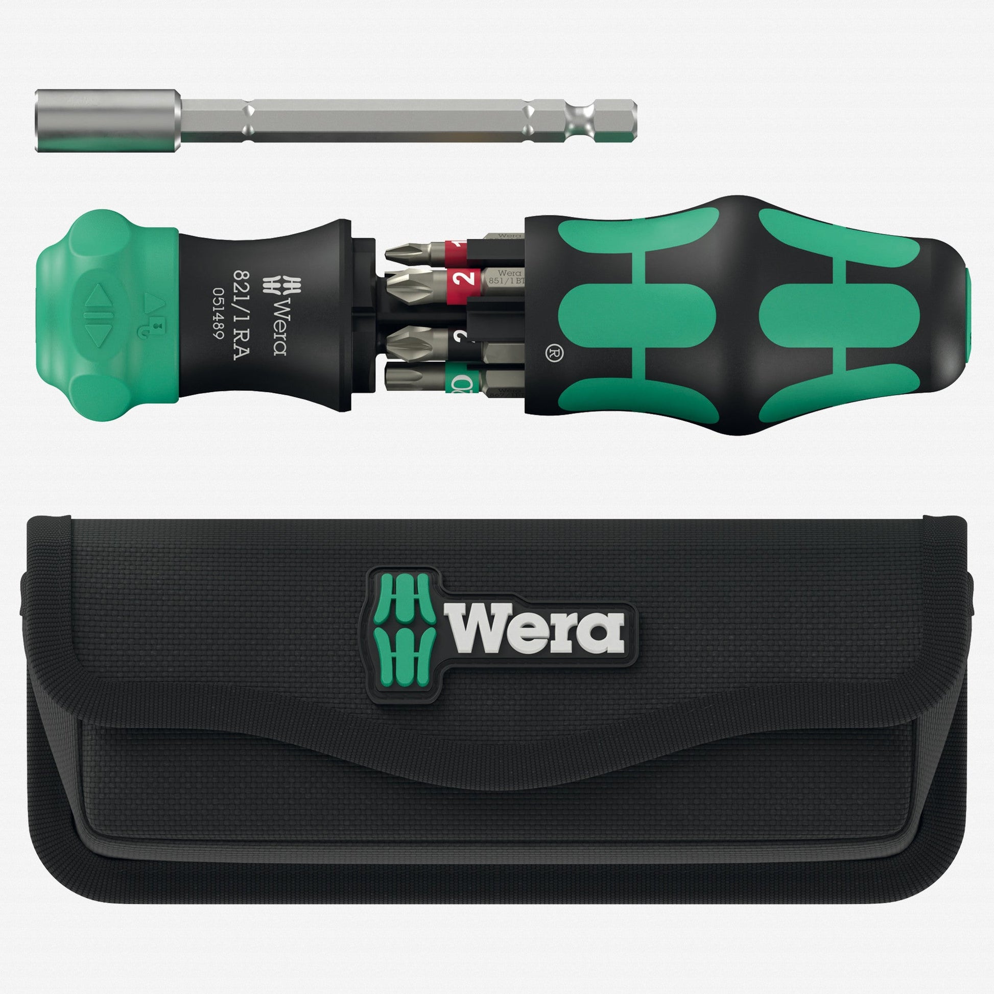 Wera 051520 Kraftform Kompakt 28 RA with pouch - WR051520 - KC Tool