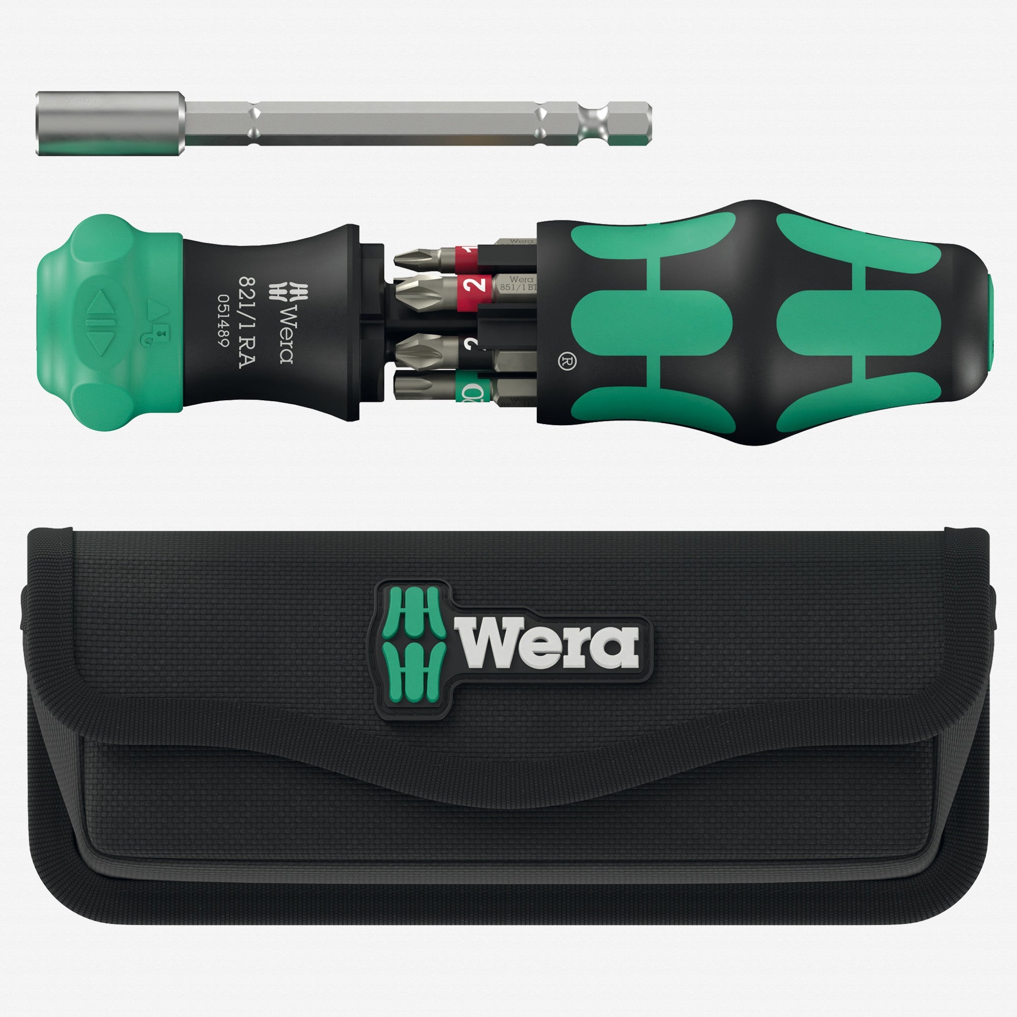 Wera 051520 Kraftform Kompakt 28 RA with pouch - WR051520 - KC Tool