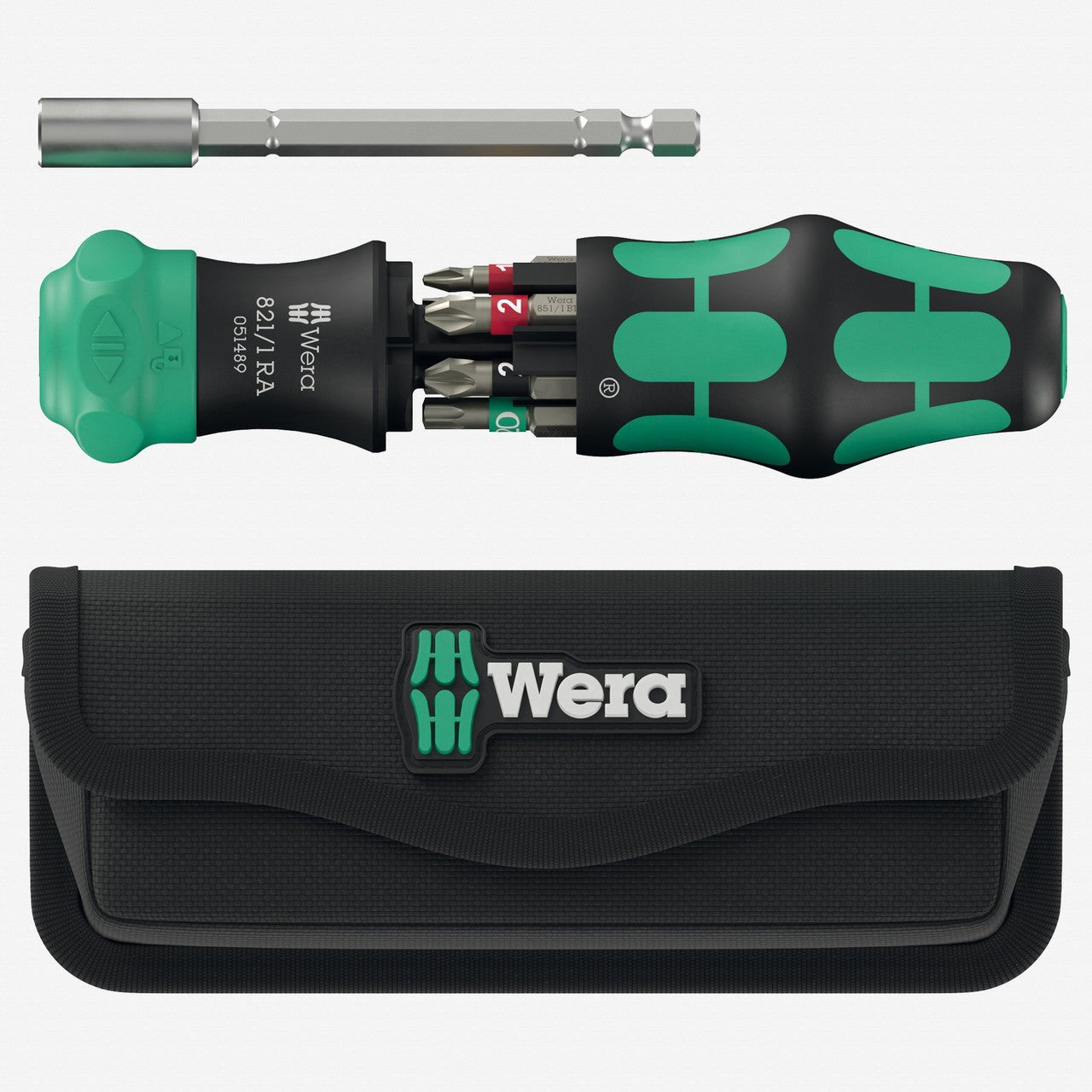 Wera 051520 Kraftform Kompakt 28 RA with pouch - WR051520 - KC Tool