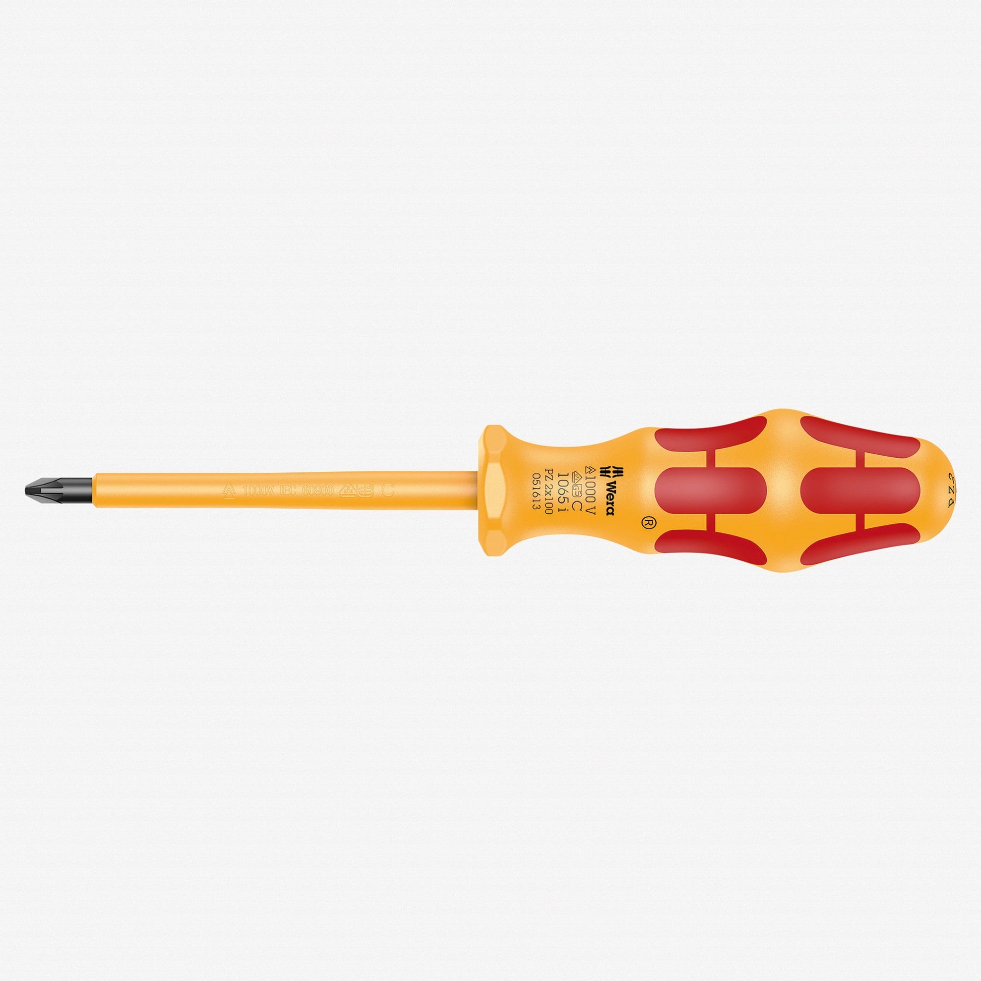 Wera 051613 Kraftform VDE Pozidriv Screwdriver, 2 x 100mm - WR051613 - KC Tool
