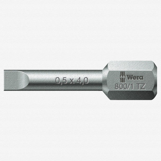 Wera 056203 0.5 x 4 x 25mm Slotted Torsion Bit - WR056203 - KC Tool