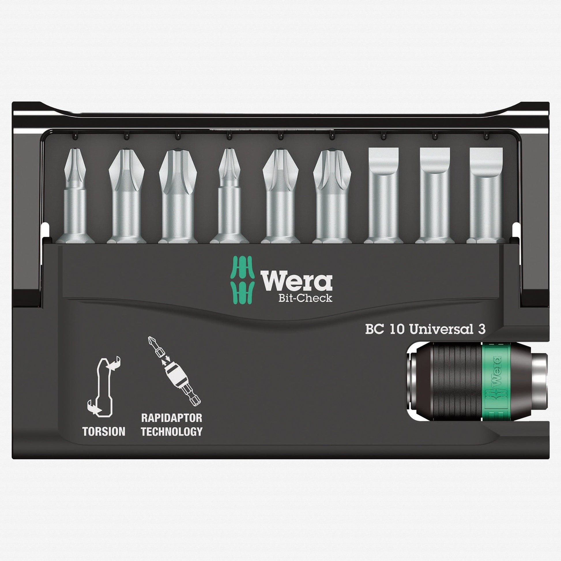 Wera 056375 Bit-Check Set with Rapidaptor - WR056375 - KC Tool