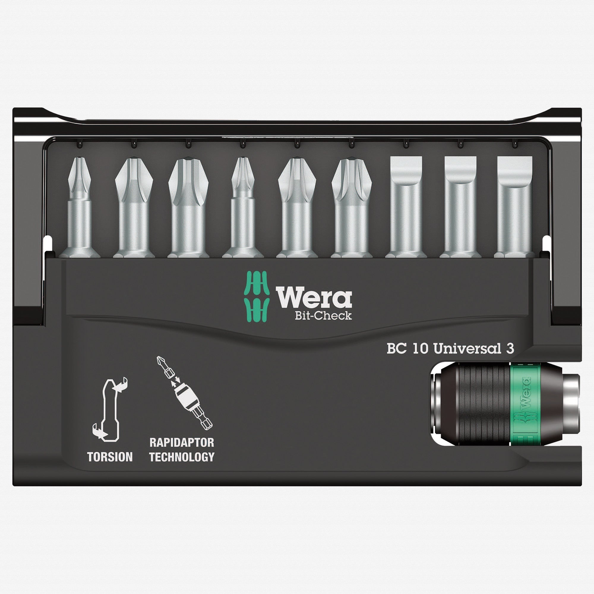 Wera 056375 Bit-Check Set with Rapidaptor - WR056375 - KC Tool