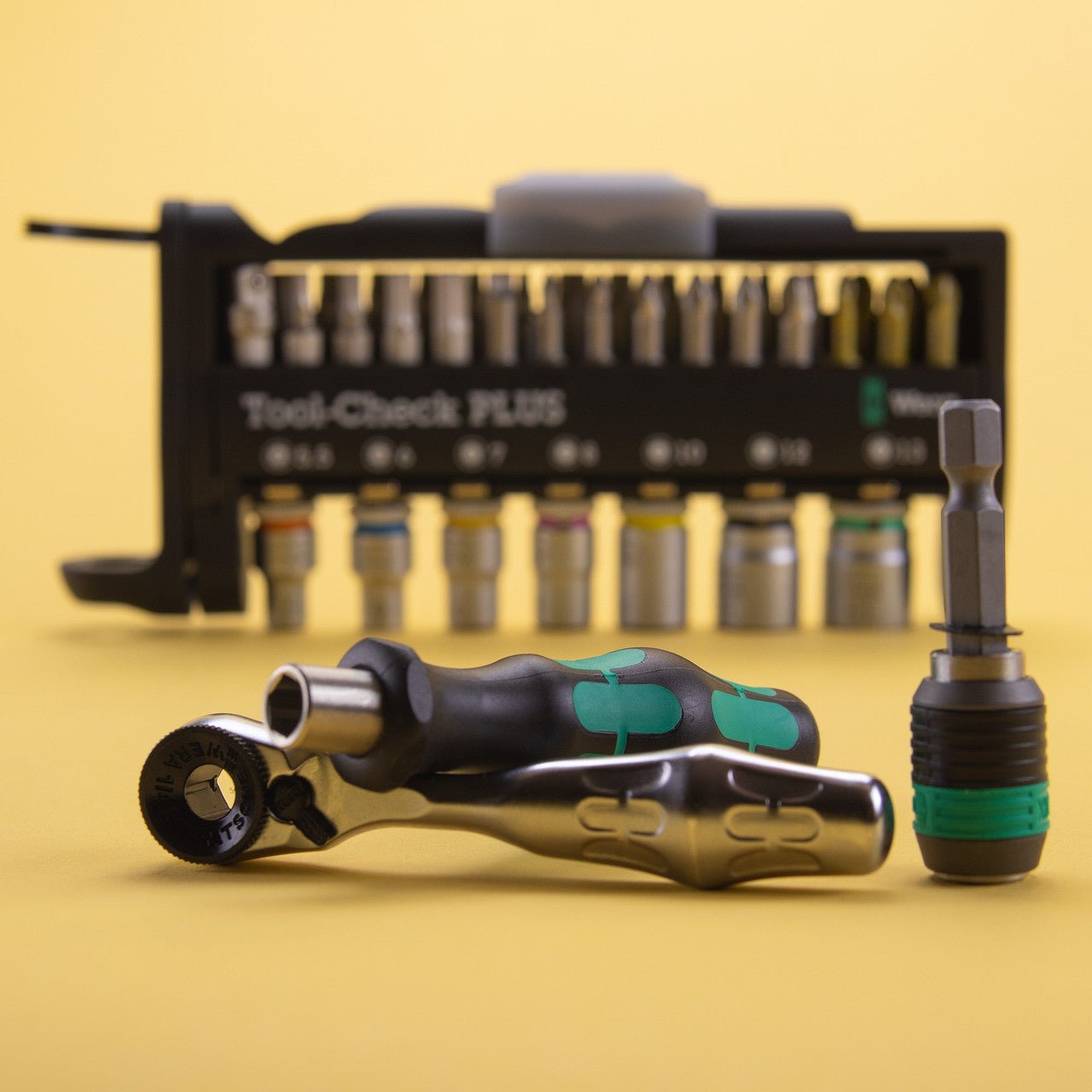 Wera 056490 Tool - Check Plus Bit Ratchet Set with Sockets - Metric - WR056490 - KC Tool