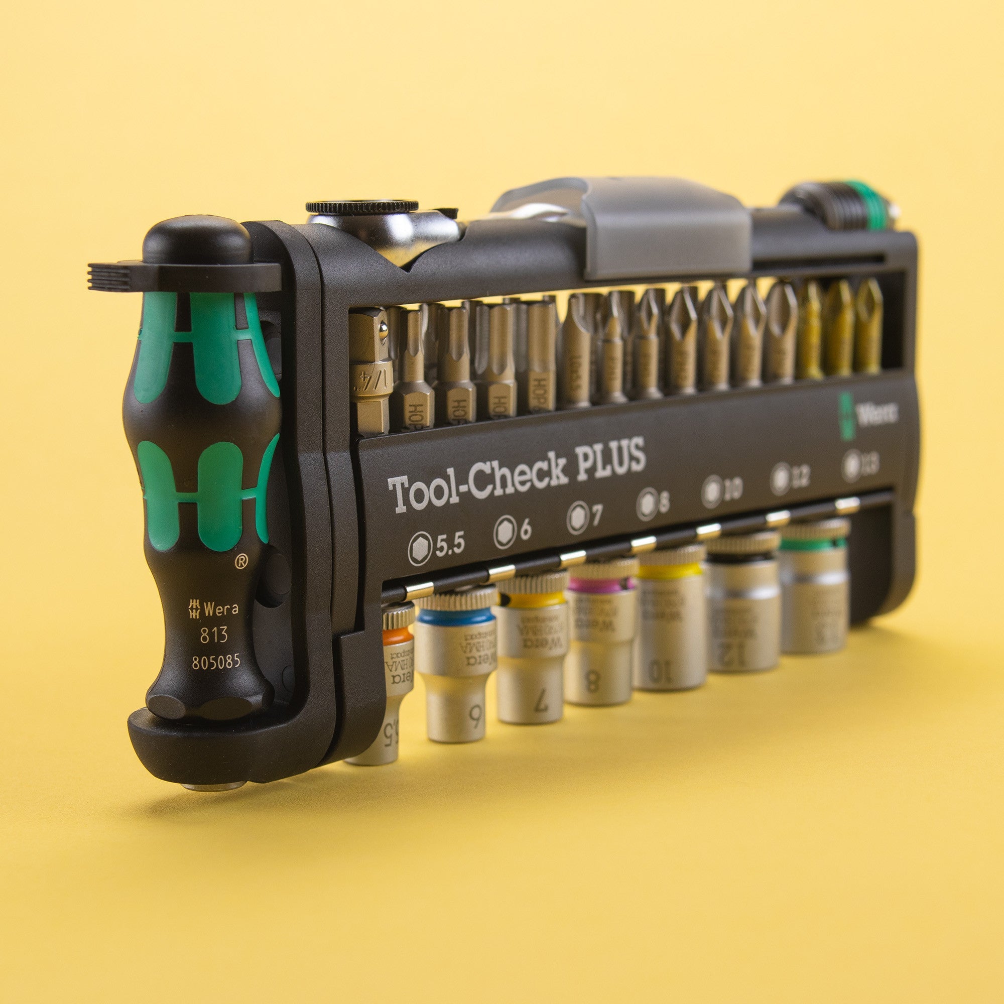 Wera 056490 Tool-Check Plus Bit Ratchet Set with Sockets - Metric - WR056490 - KC Tool