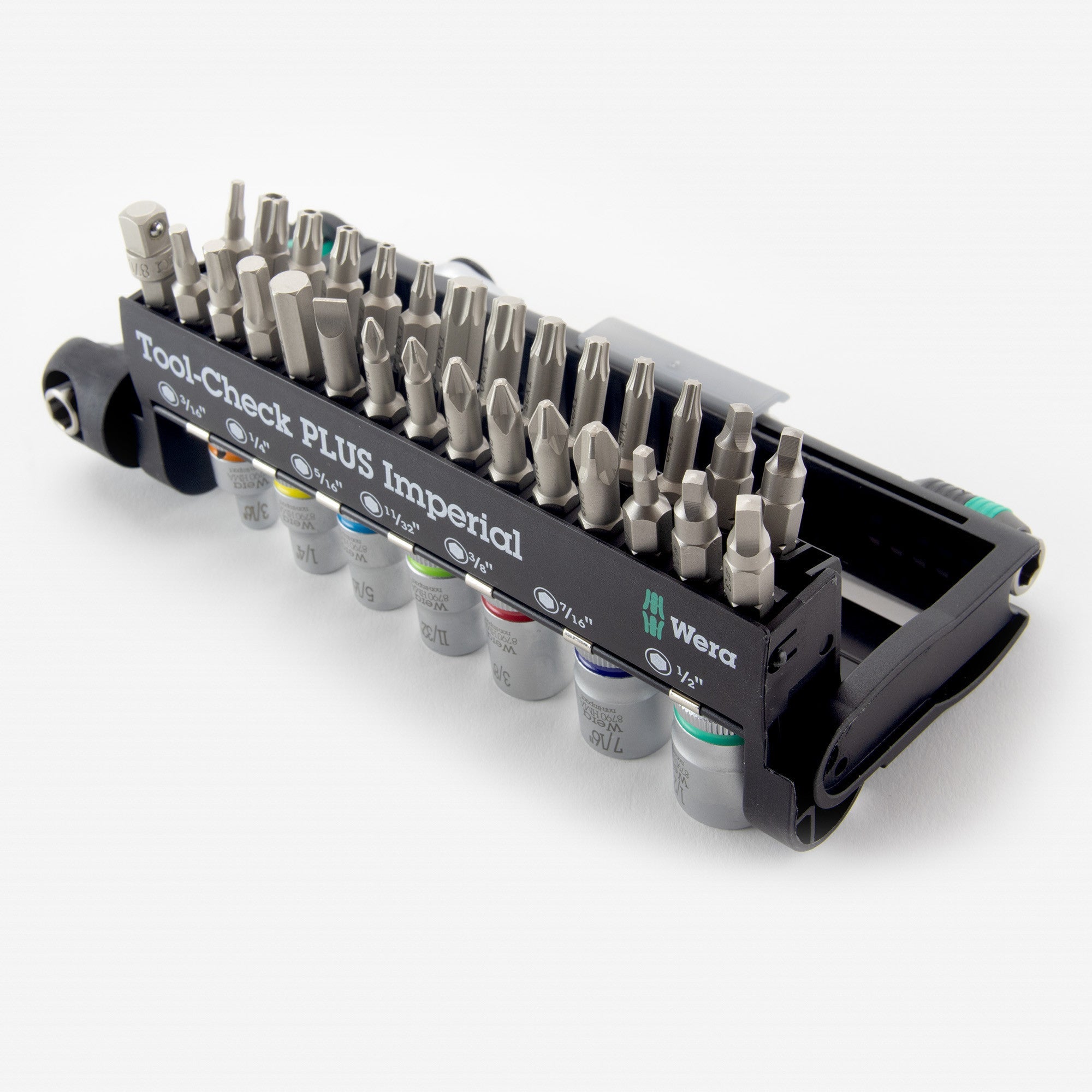 Wera 056491 Tool-Check Plus Bit Ratchet Set with Sockets - Imperial - WR056491 - KC Tool