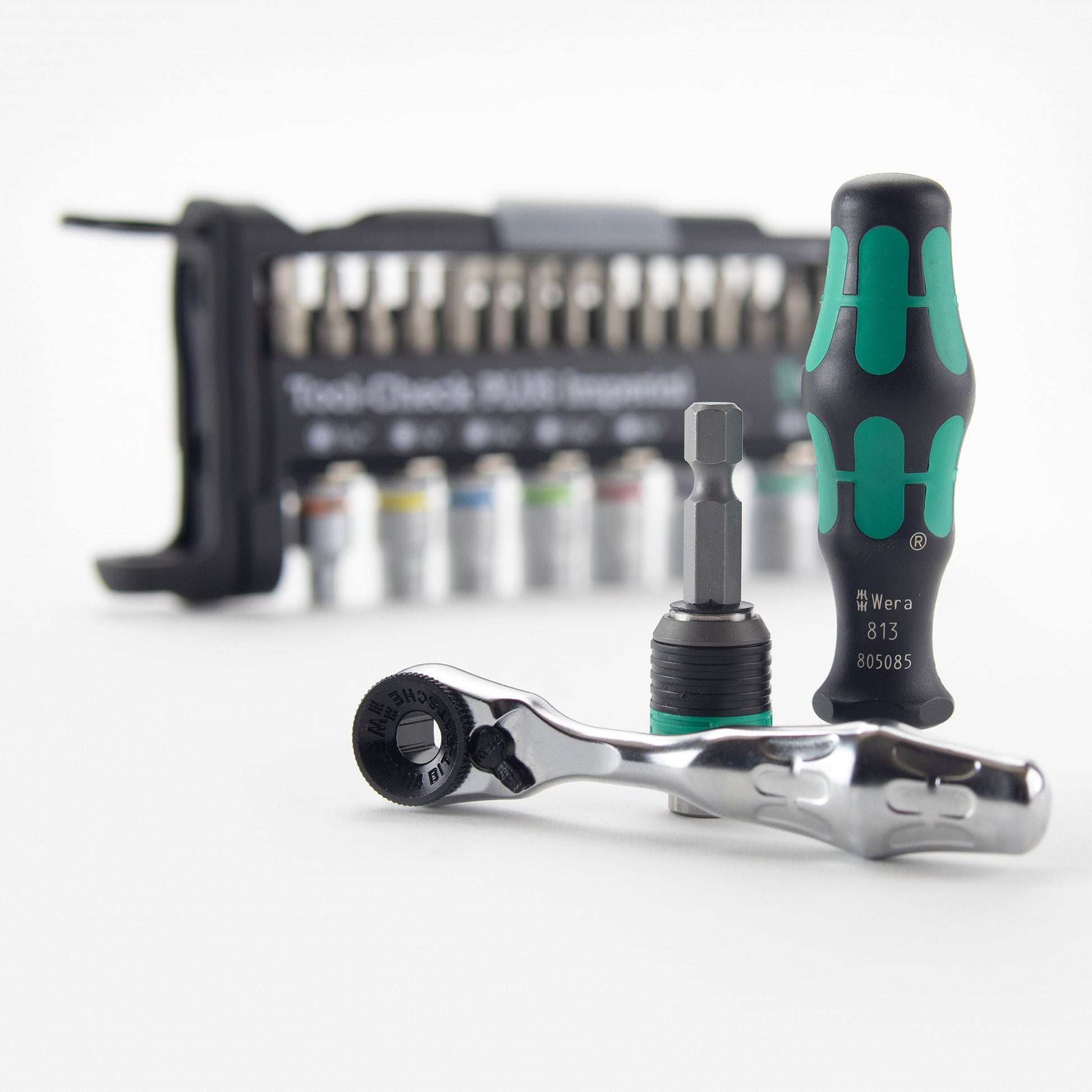 Wera 056491 Tool-Check Plus Bit Ratchet Set with Sockets - Imperial - WR056491 - KC Tool