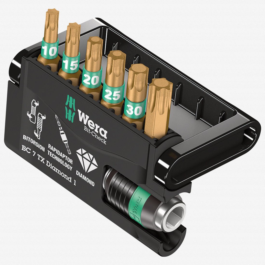 Wera 057415 Bit - Check 7 TX Diamond 1 Insert Bit Set - WR057415 - KC Tool