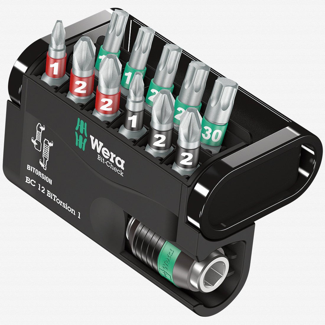 Wera 057420 Bit-Check 12 BiTorsion 1 - PH, PZ, and TX Insert Bit Set - WR057420 - KC Tool