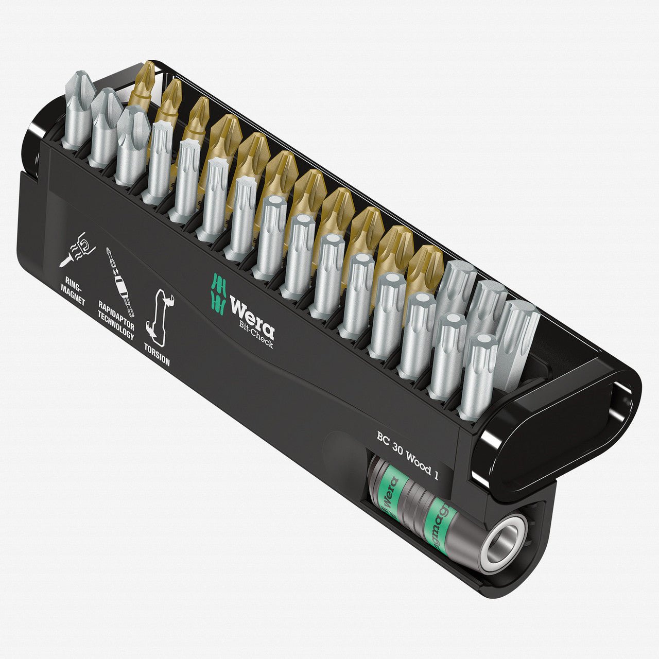 Wera 057433 Bit - Check 30 Wood 1 - PH, PZ and TX Insert Bit Set - WR057433 - KC Tool