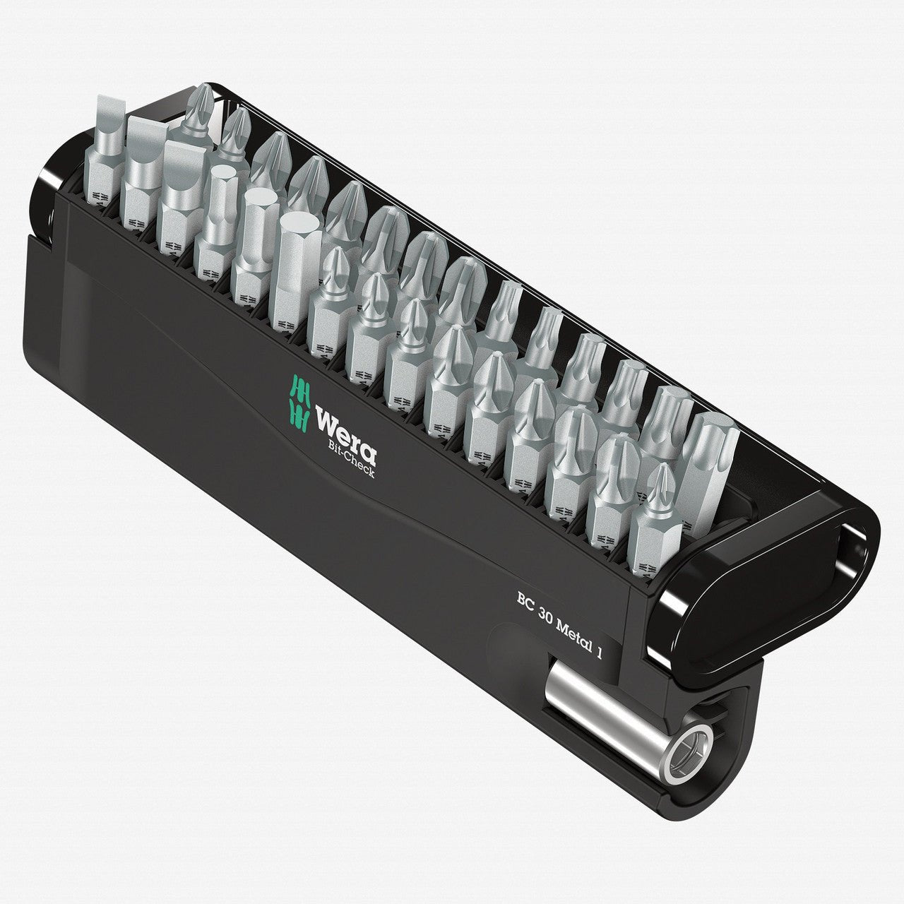 Wera 057434 Bit-Check 30 Metal 1 - PH, PZ, TX, Hex and Slotted Insert Bit Set - WR057434 - KC Tool