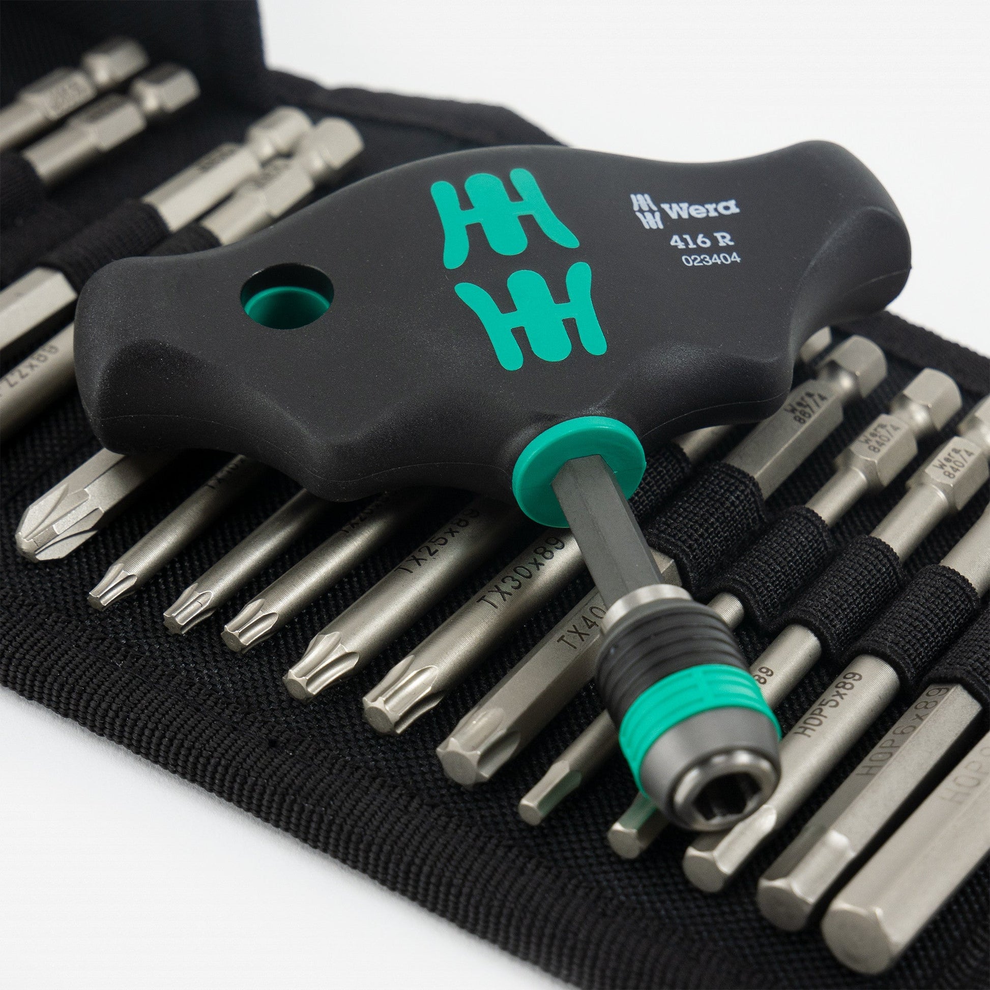 Wera 057470 T-Handle with Rapidaptor Blade Set, 17 Pieces - WR057470 - KC Tool