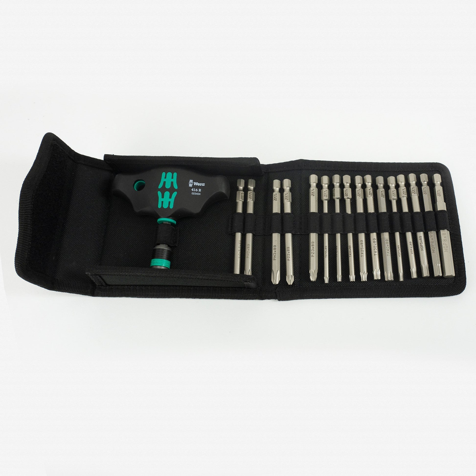 Wera 057470 T-Handle with Rapidaptor Blade Set, 17 Pieces - WR057470 - KC Tool