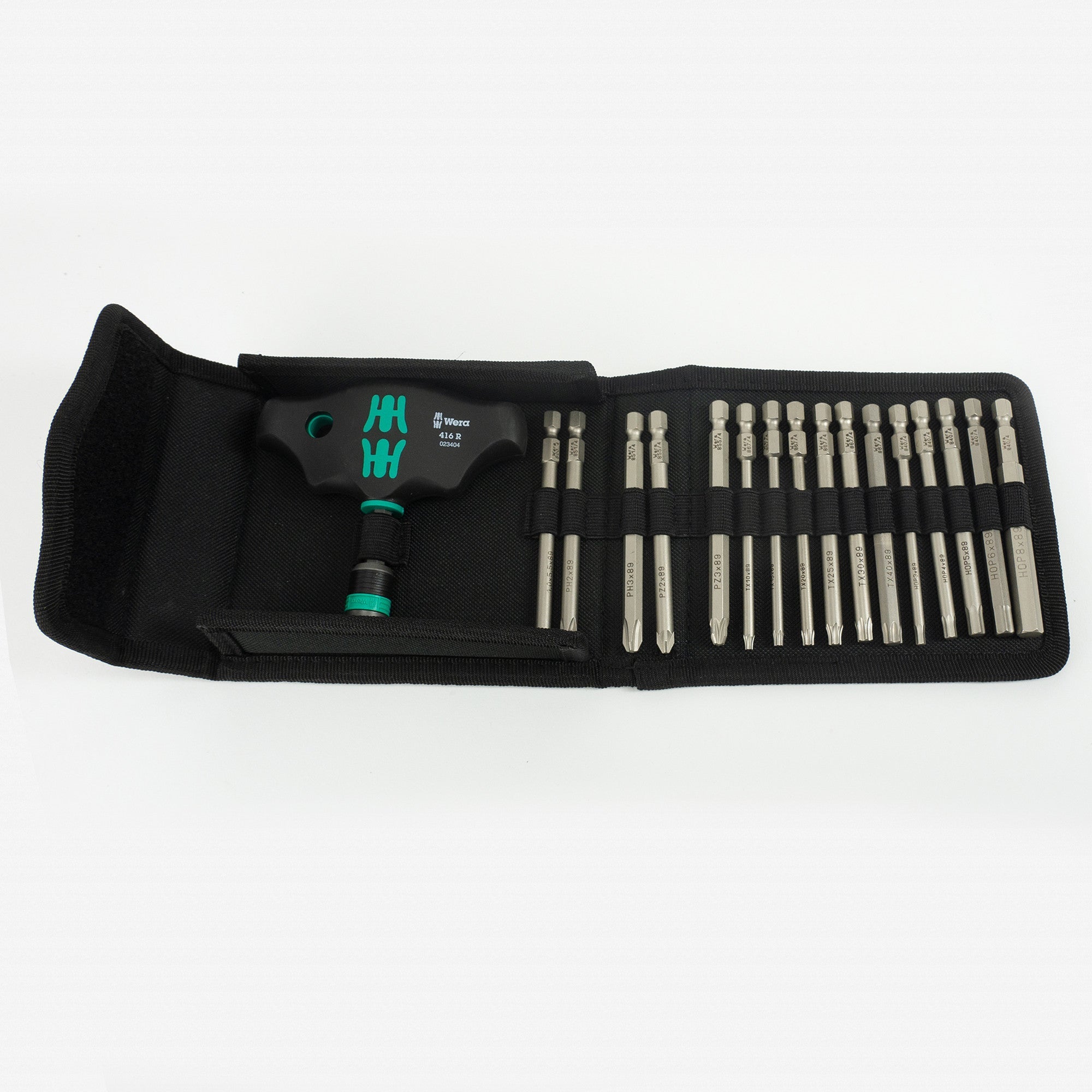 Wera 057470 T-Handle with Rapidaptor Blade Set, 17 Pieces - WR057470 - KC Tool