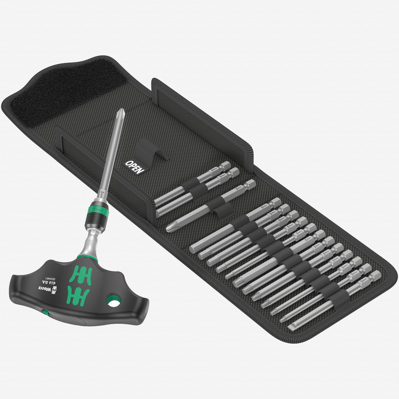 Wera 057473 Kraftform Kompakt 400 RA Imperial Set 1, 17 Pieces - WR057473 - KC Tool