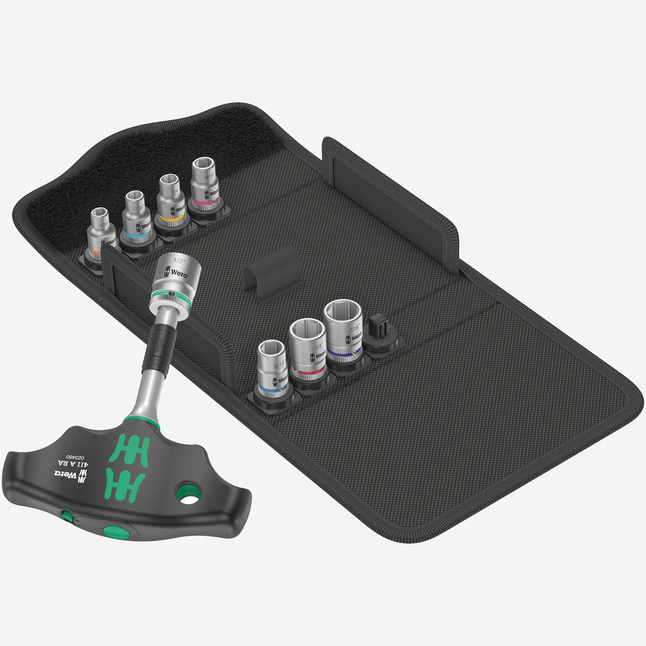 Wera 057474 Kraftform Kompakt 400 RA Imperial Set 2, 9 Pieces - WR057474 - KC Tool