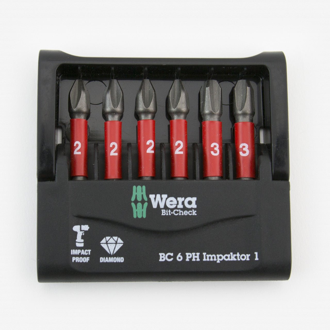 Wera 057691 Mini-Check Impaktor 1 Phillips Power Bit Set - WR057691 - KC Tool