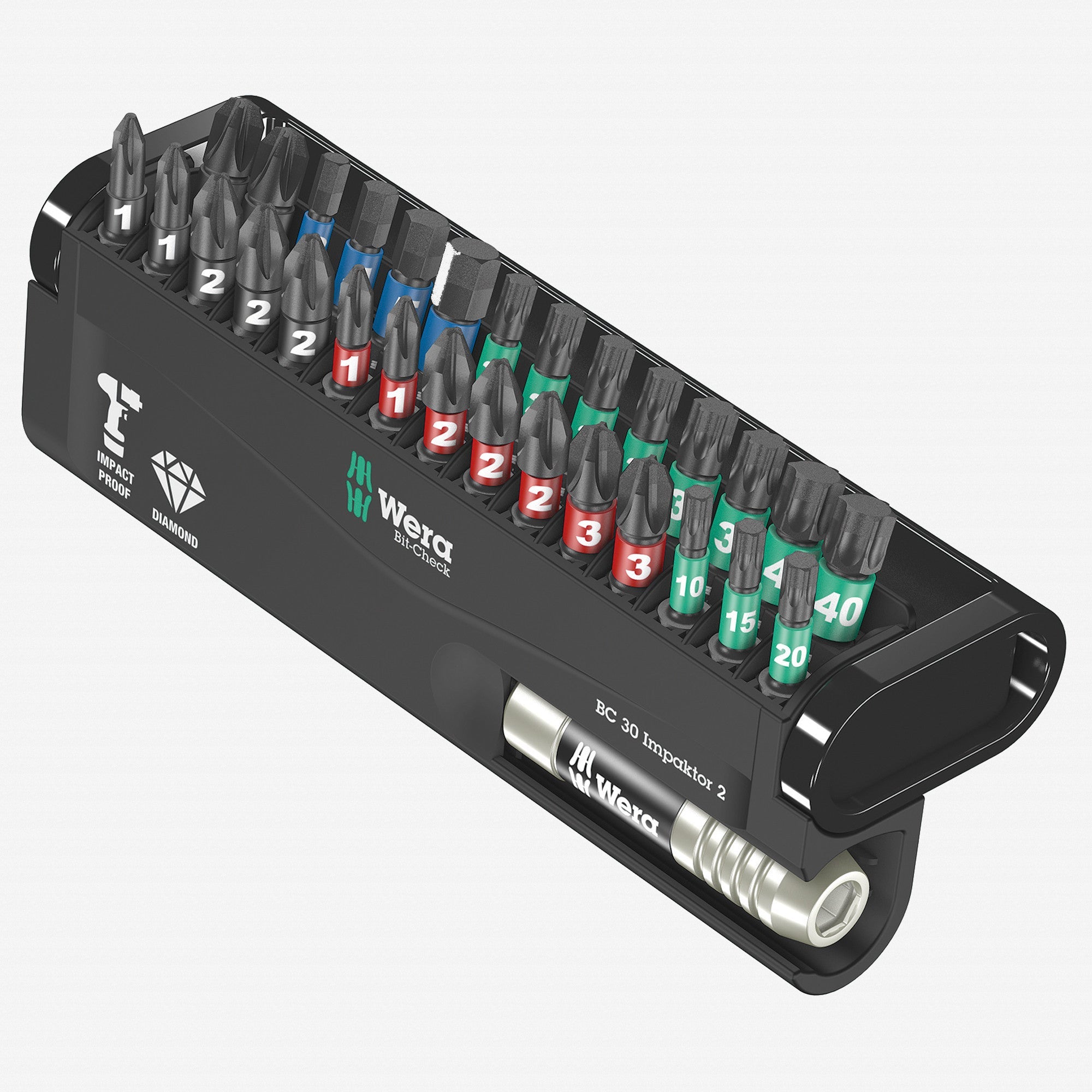 Wera 057697 Bit-Check 30 Impaktor 2, 30 Pieces - WR057697 - KC Tool